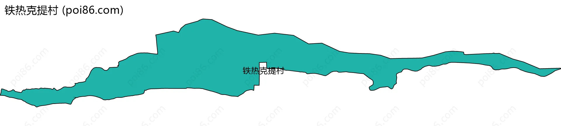 铁热克提村边界地图