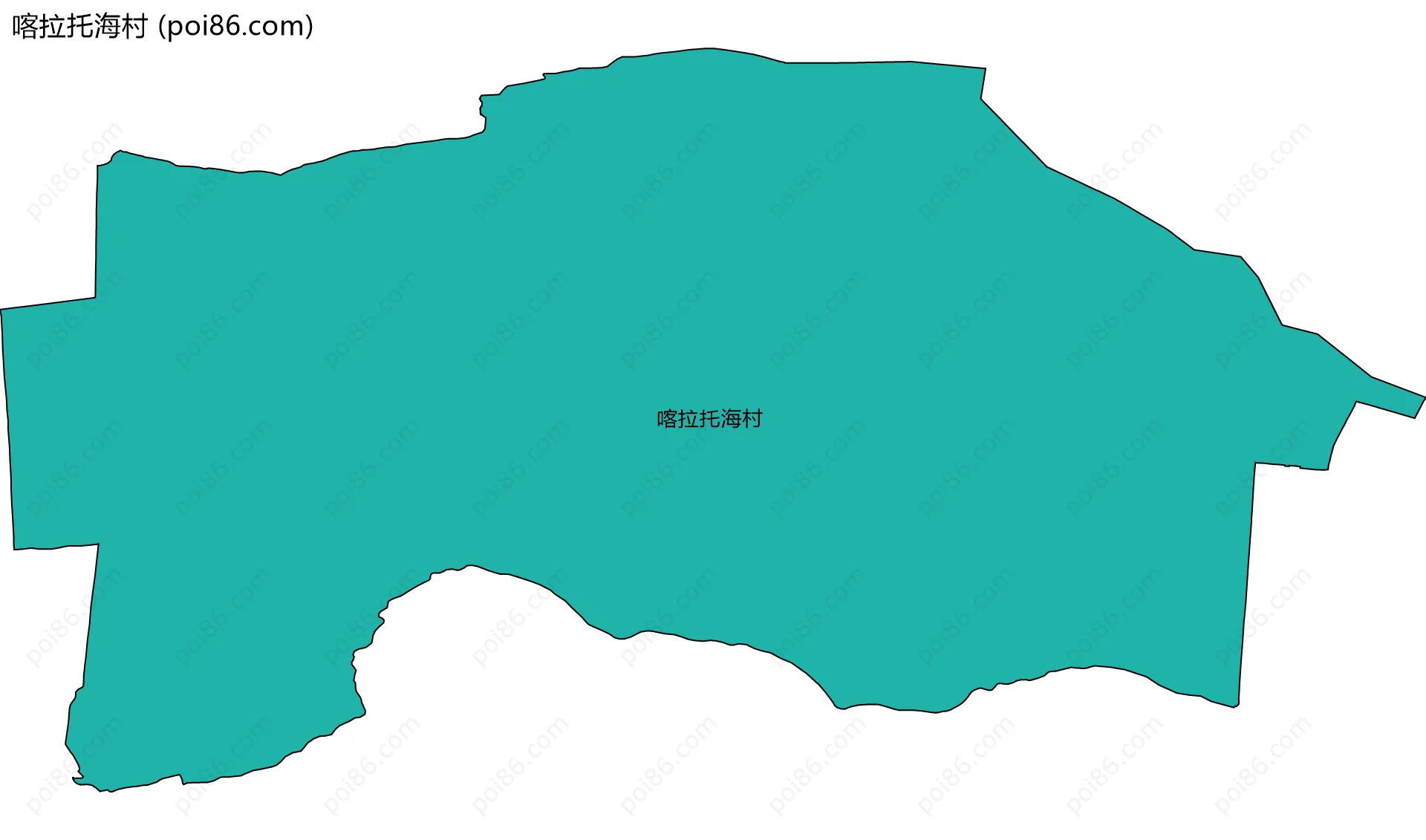 喀拉托海村边界地图