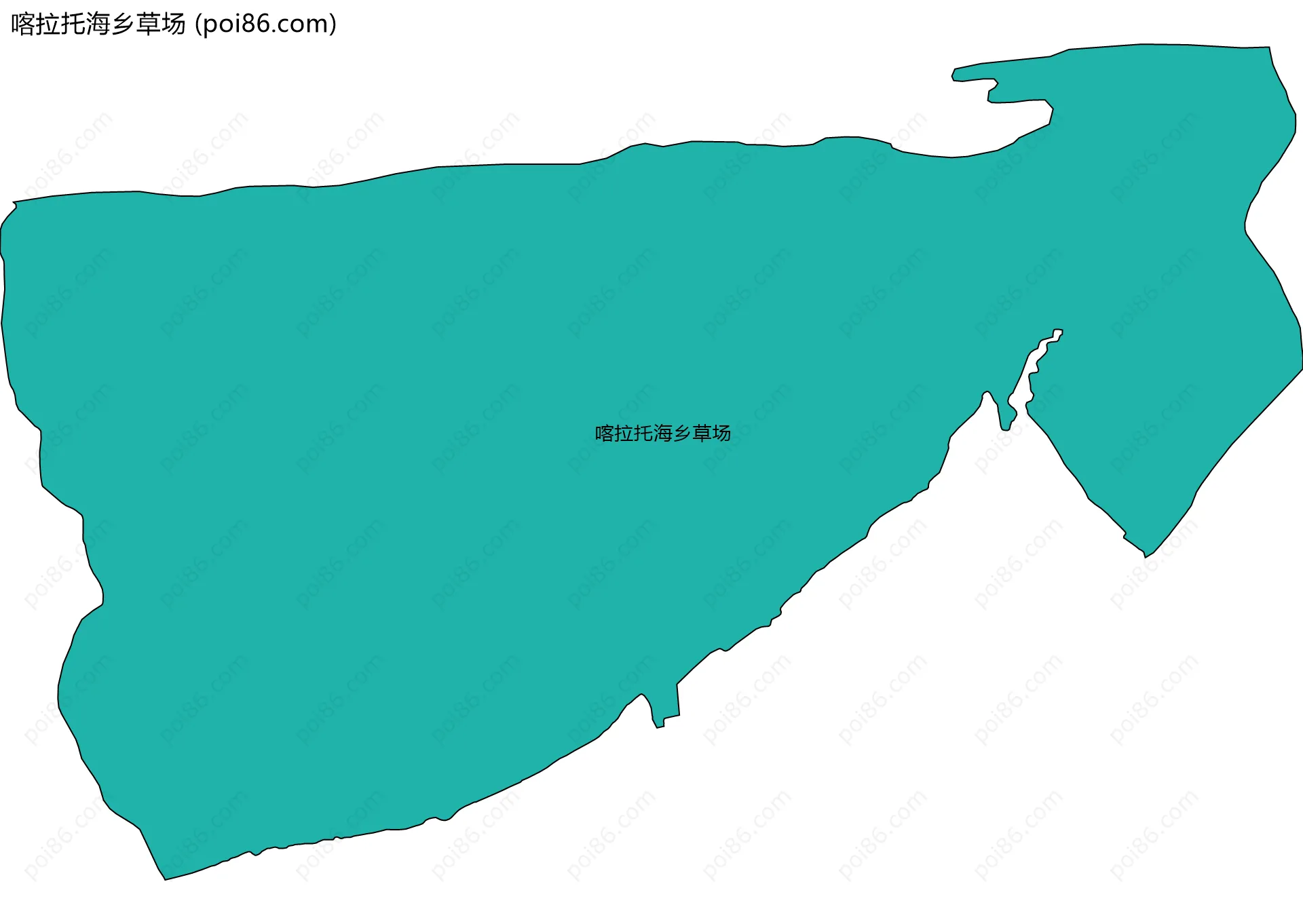 喀拉托海乡草场边界地图