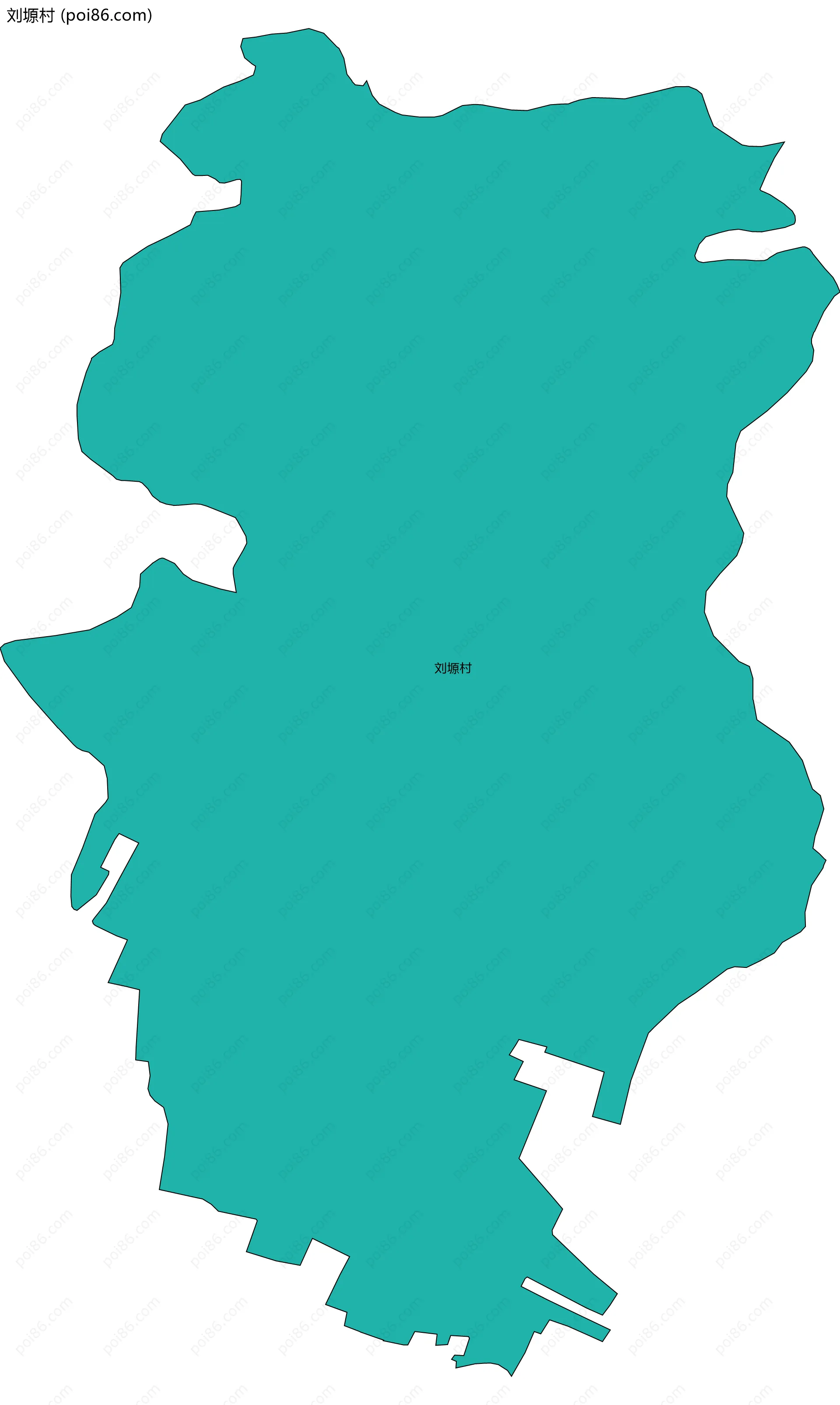 刘塬村边界地图