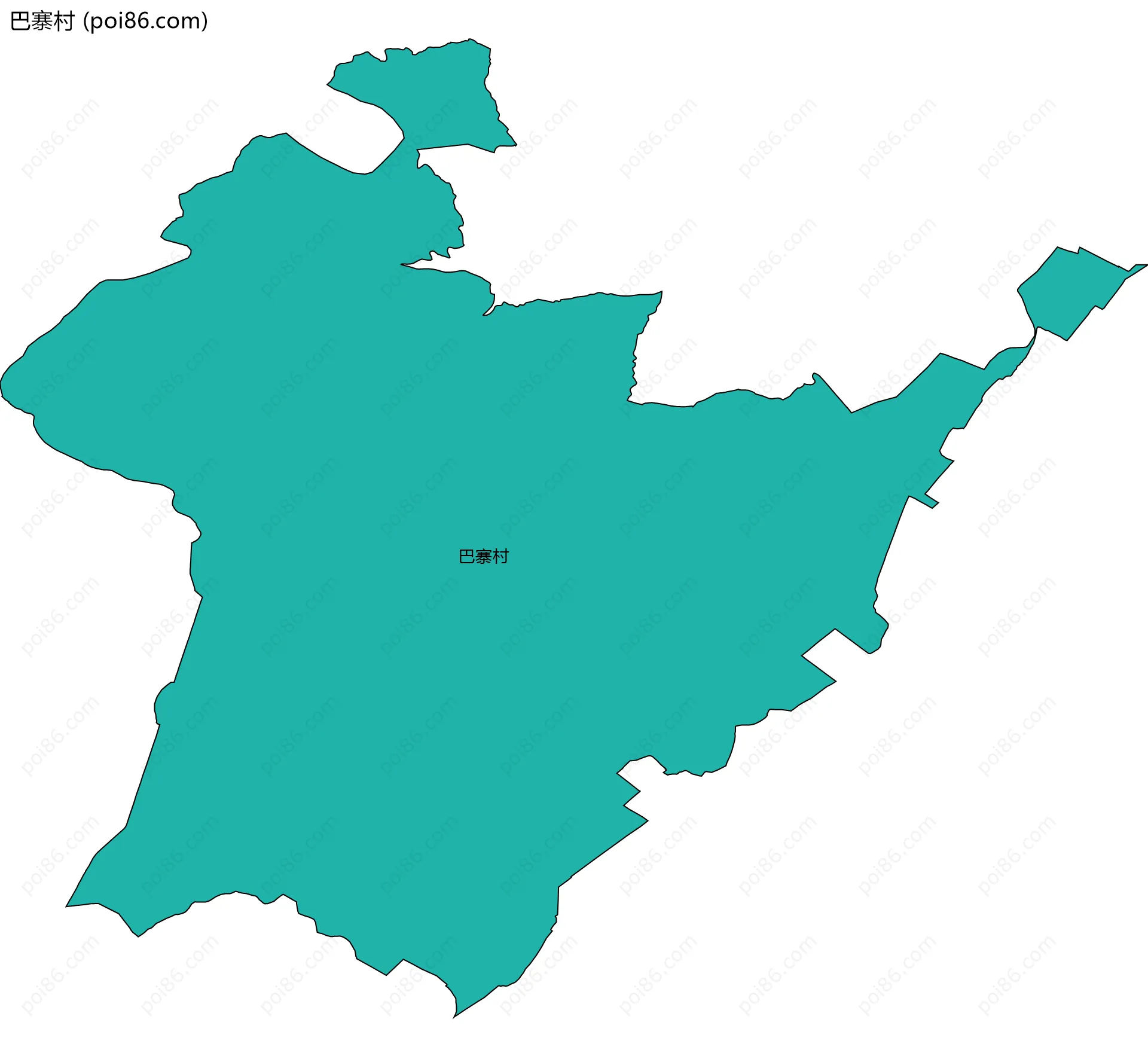 巴寨村边界地图