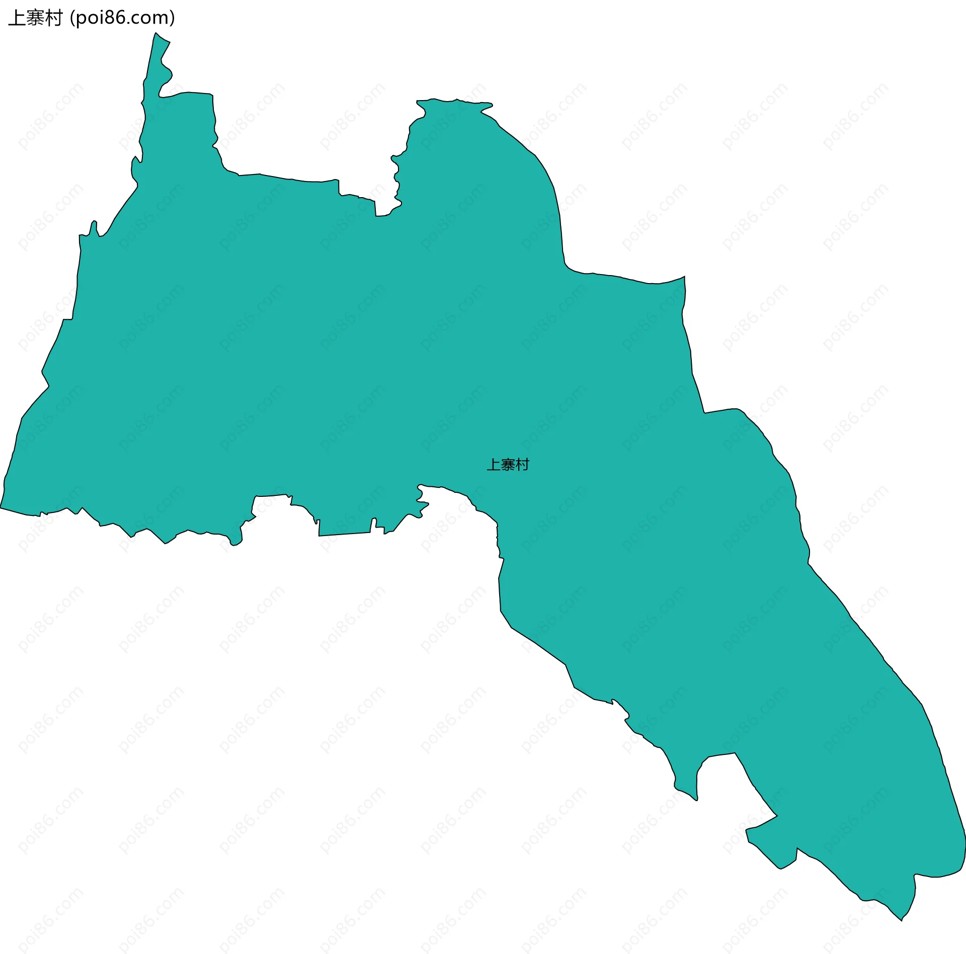 上寨村边界地图