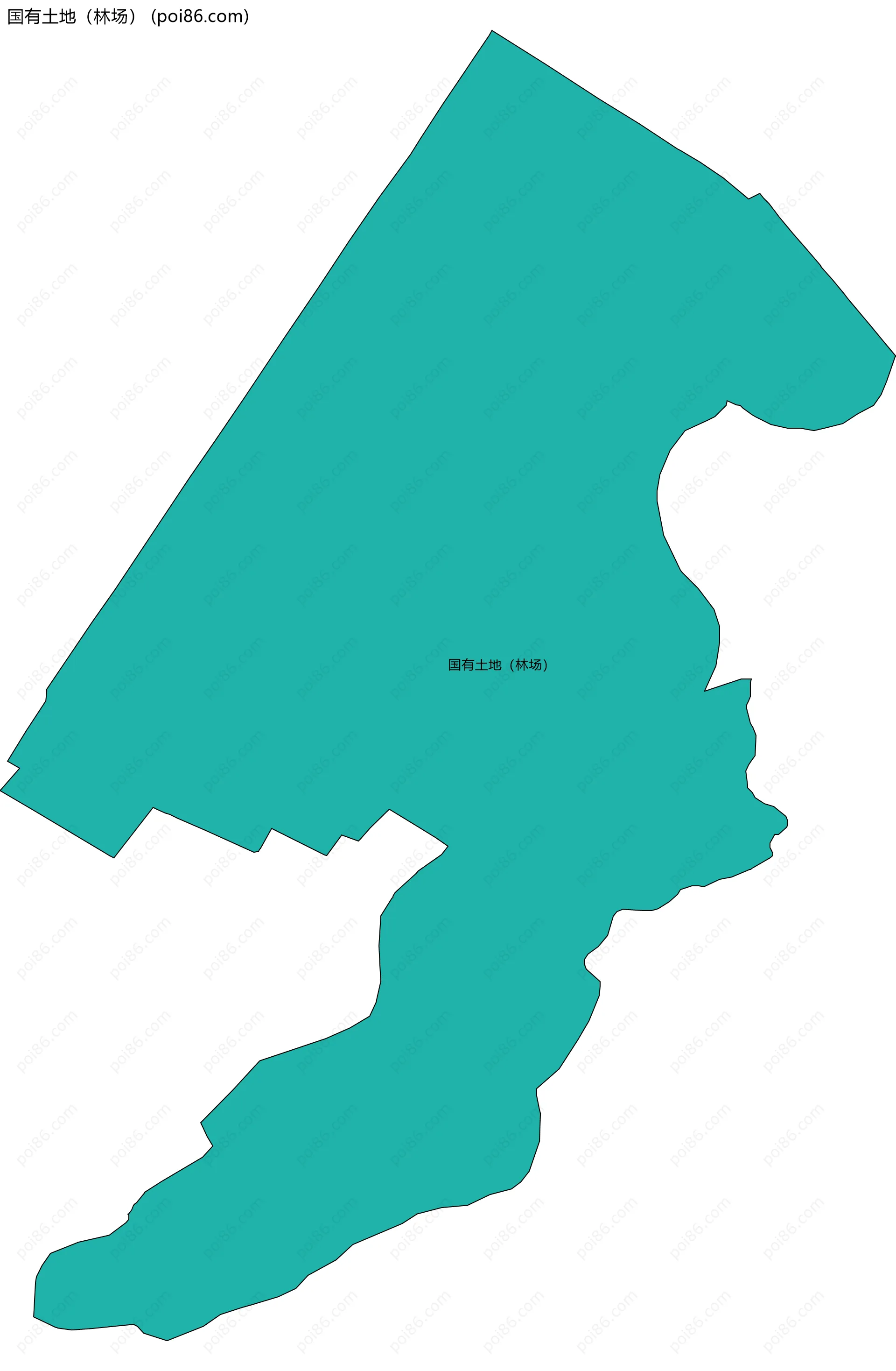 国有土地（林场）边界地图