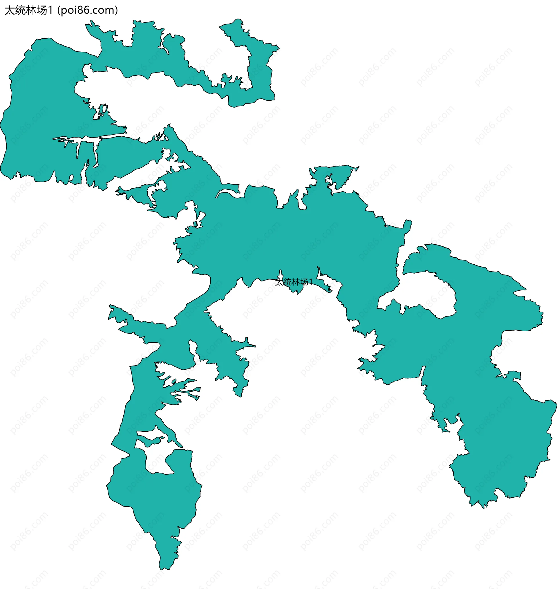 太统林场1边界地图