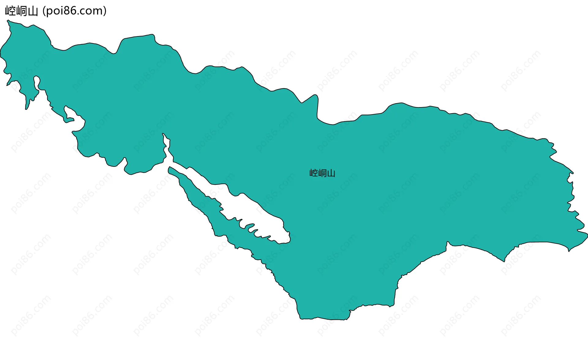 崆峒山边界地图