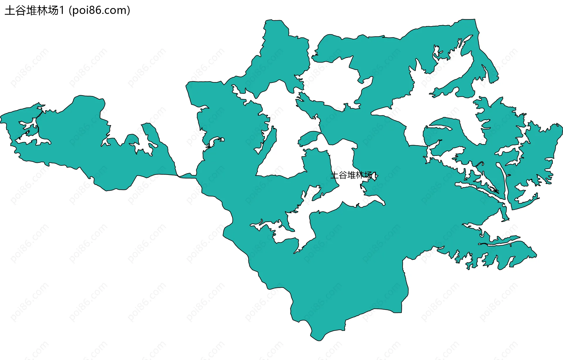 土谷堆林场1边界地图