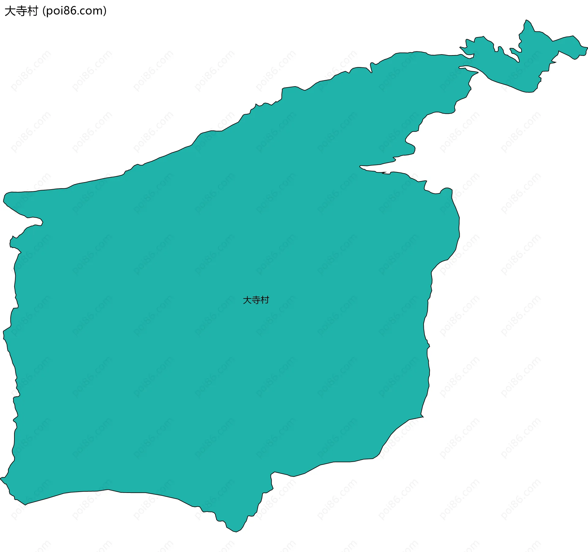 大寺村边界地图
