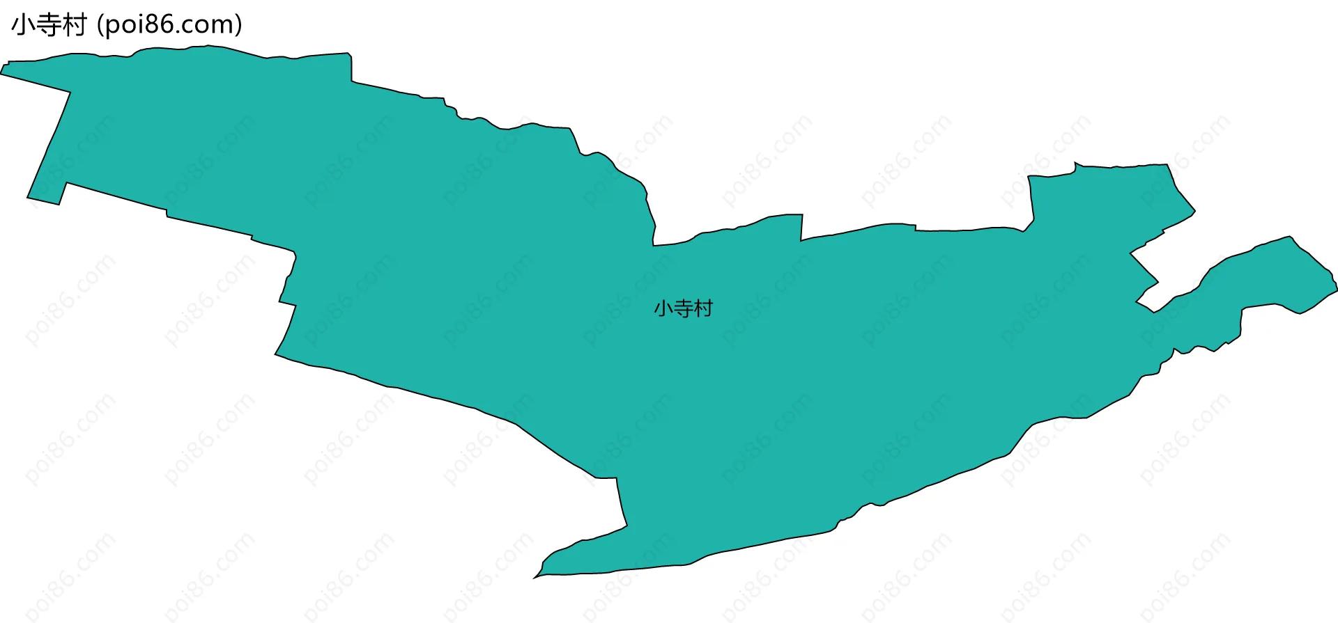 小寺村边界地图