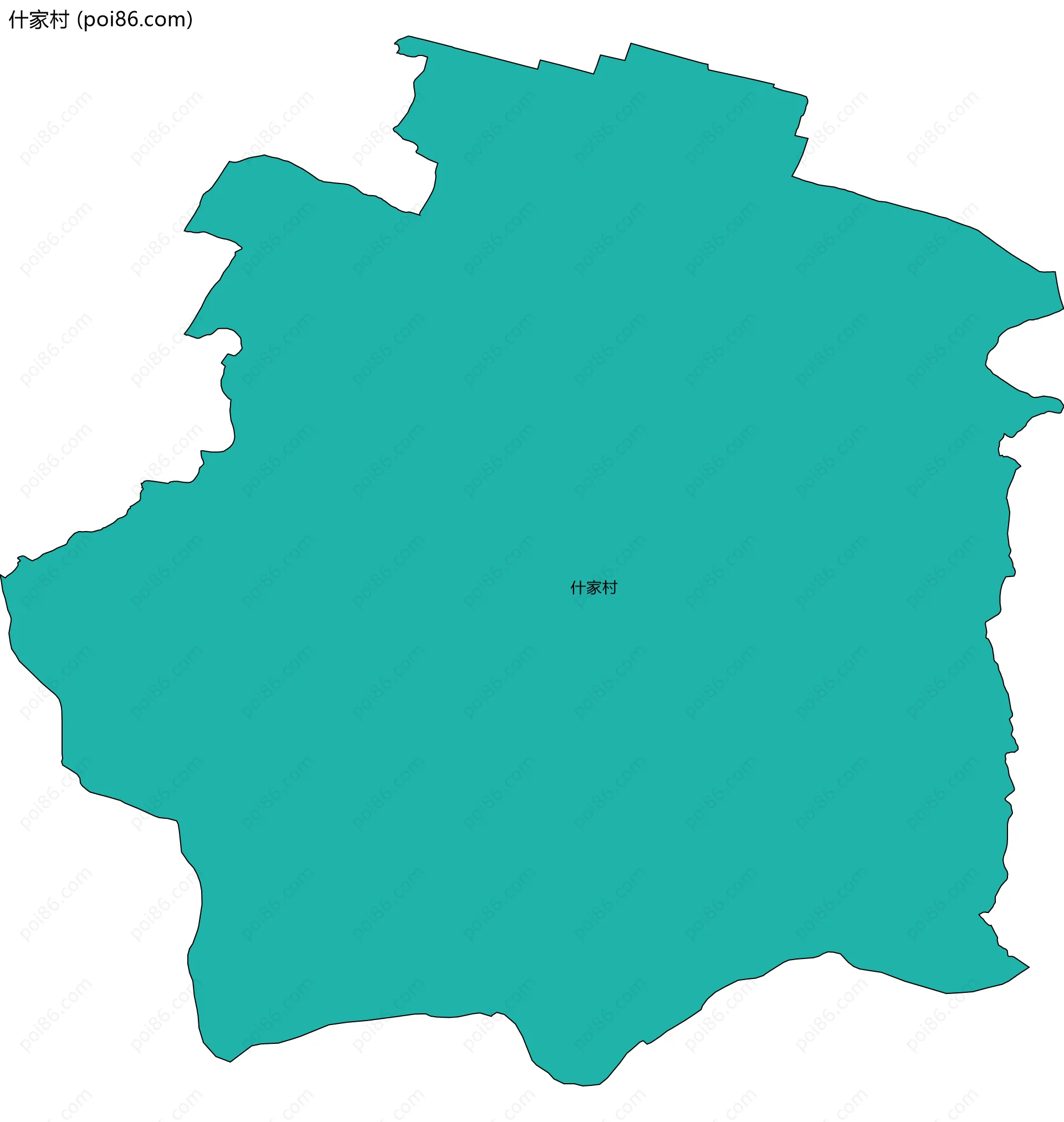 什家村边界地图
