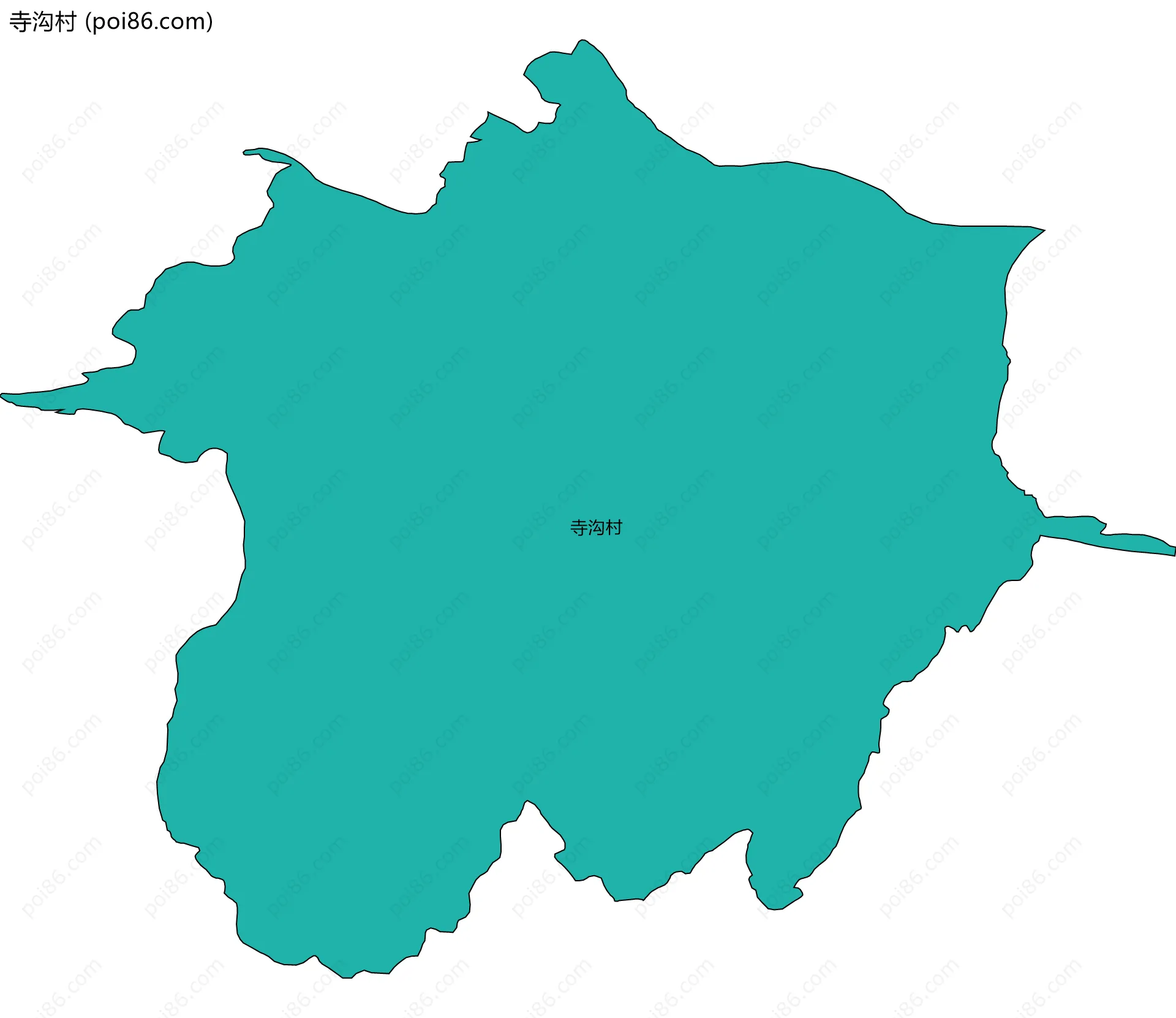 寺沟村边界地图