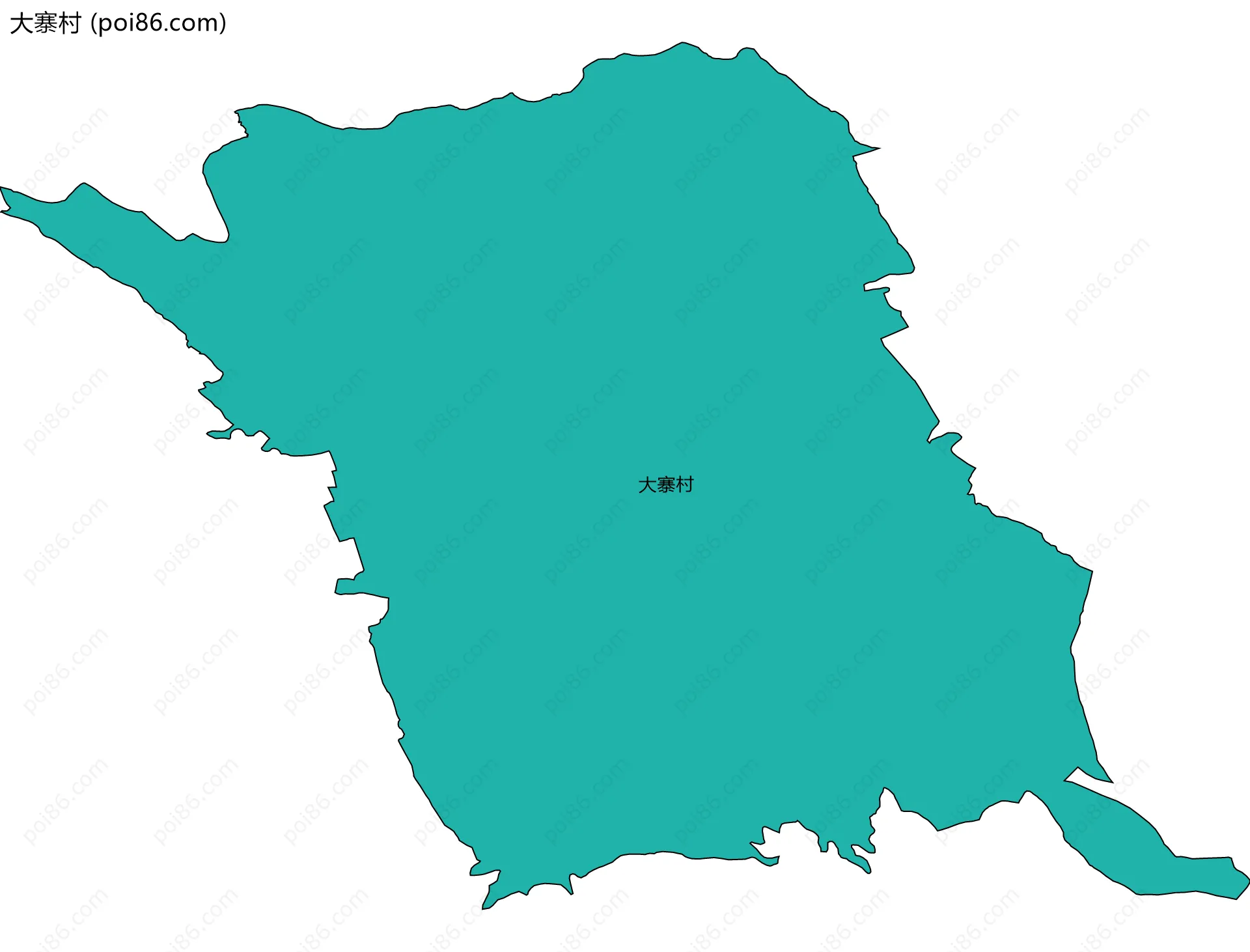 大寨村边界地图