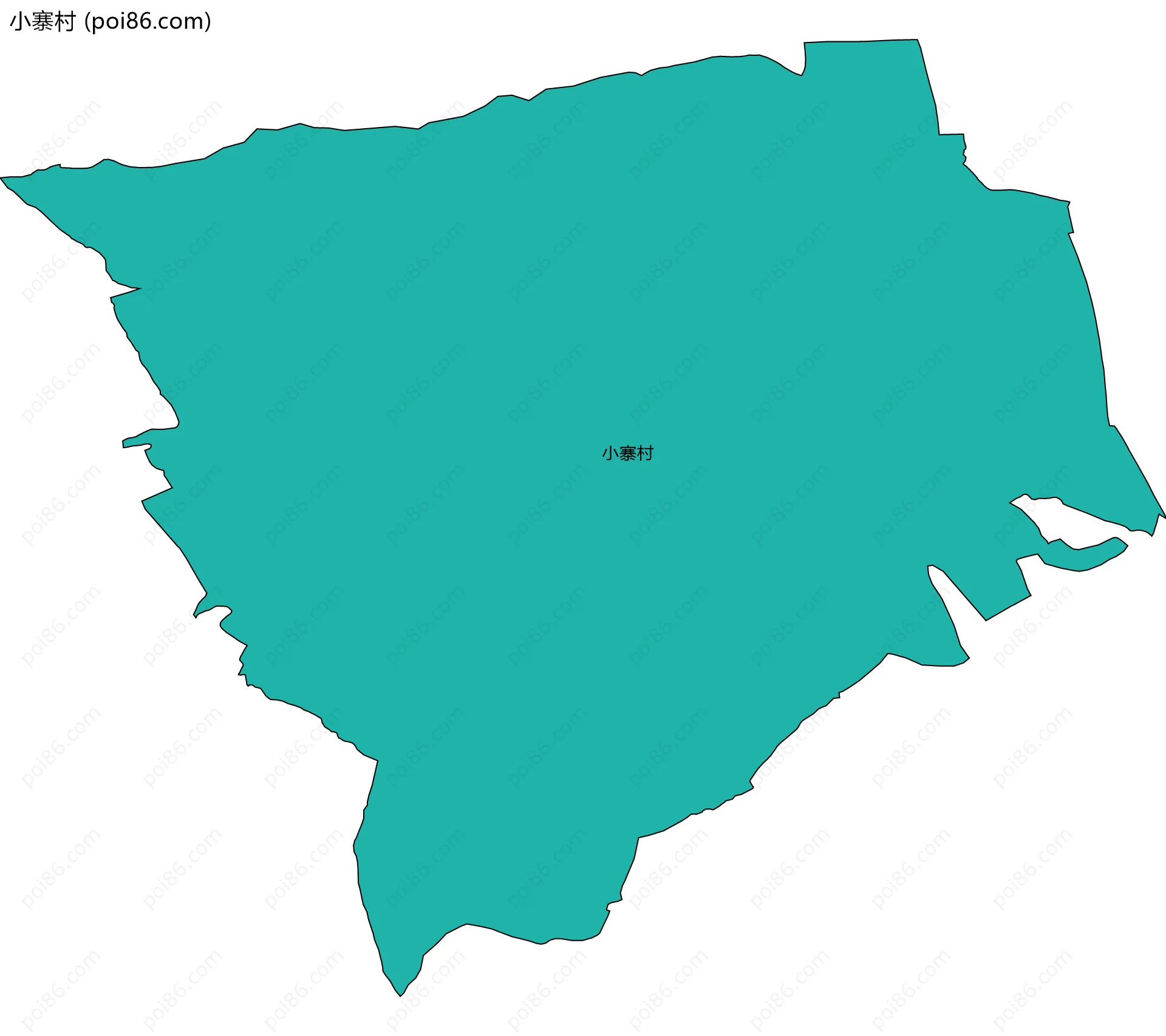 小寨村边界地图