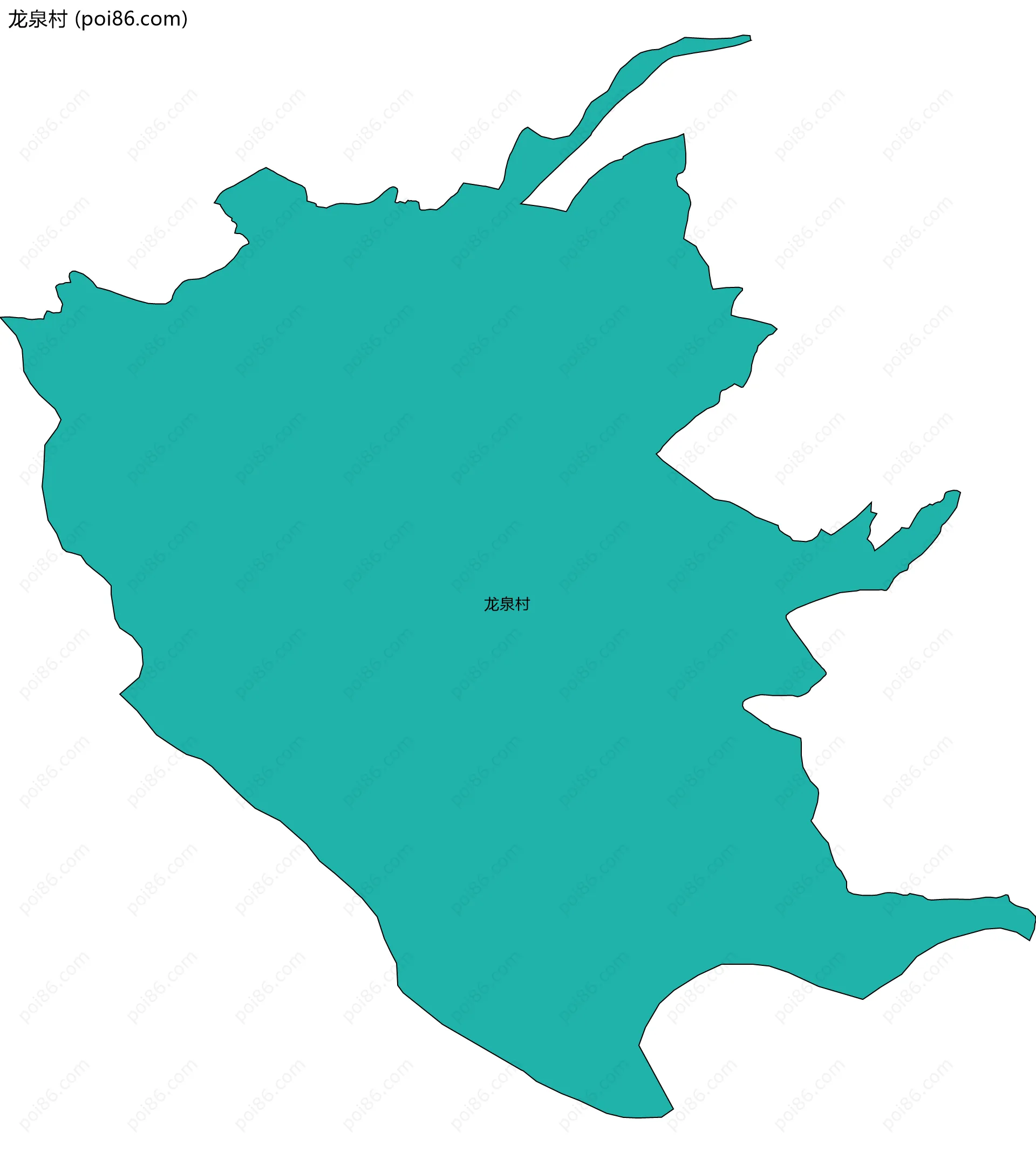 龙泉村边界地图