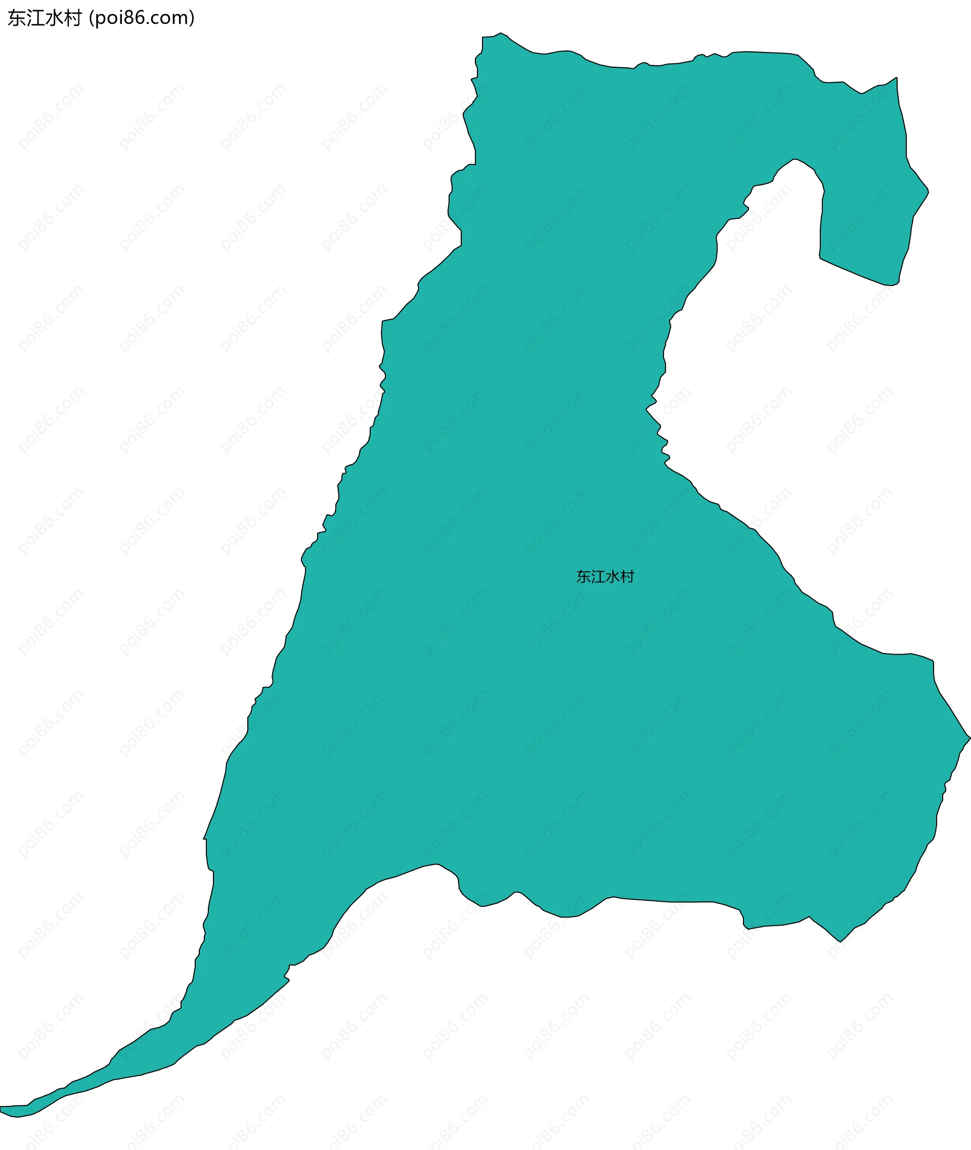 东江水村边界地图