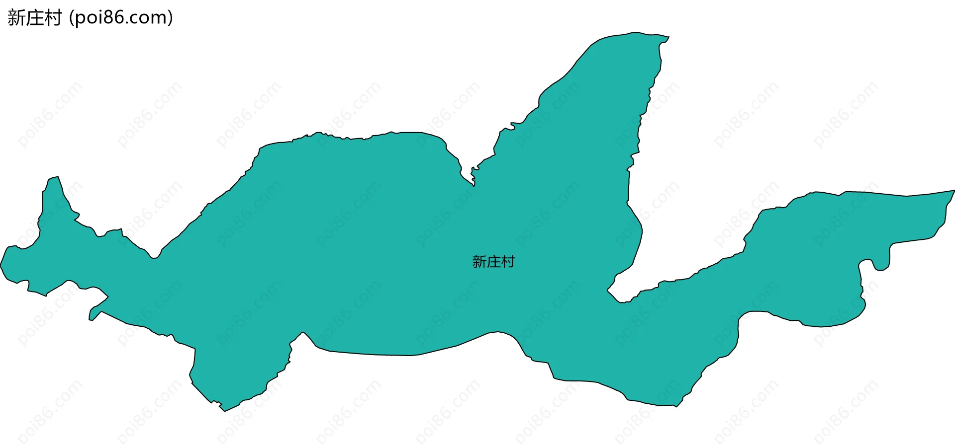 新庄村边界地图