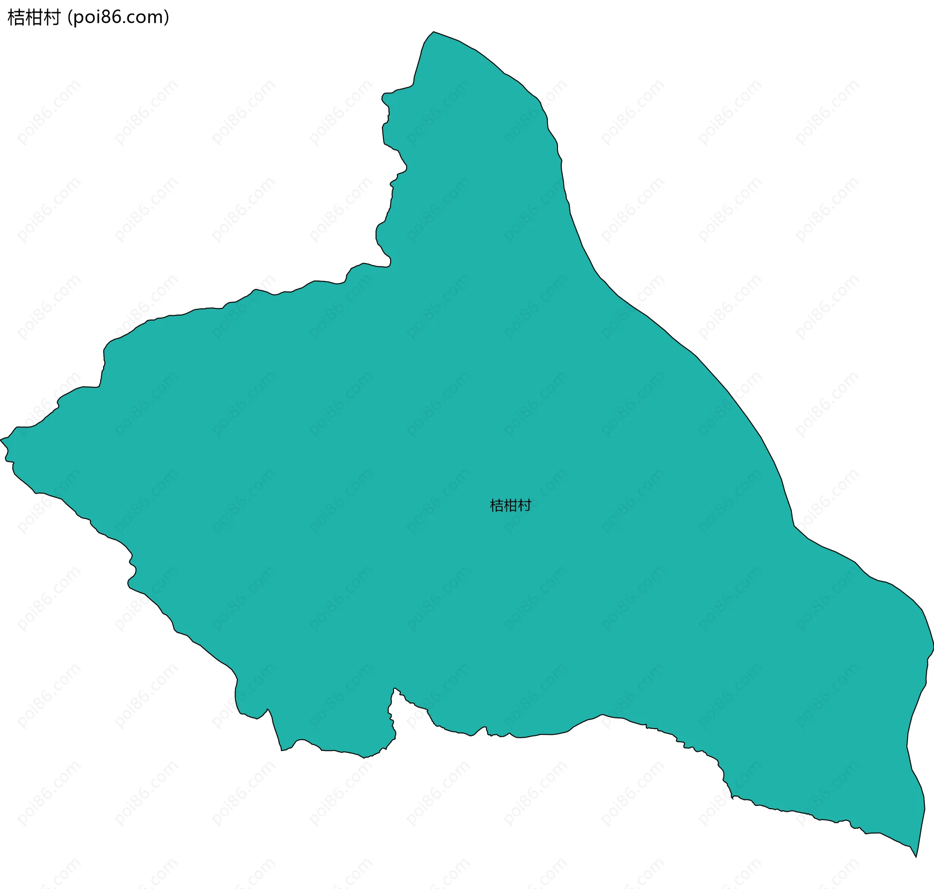 桔柑村边界地图