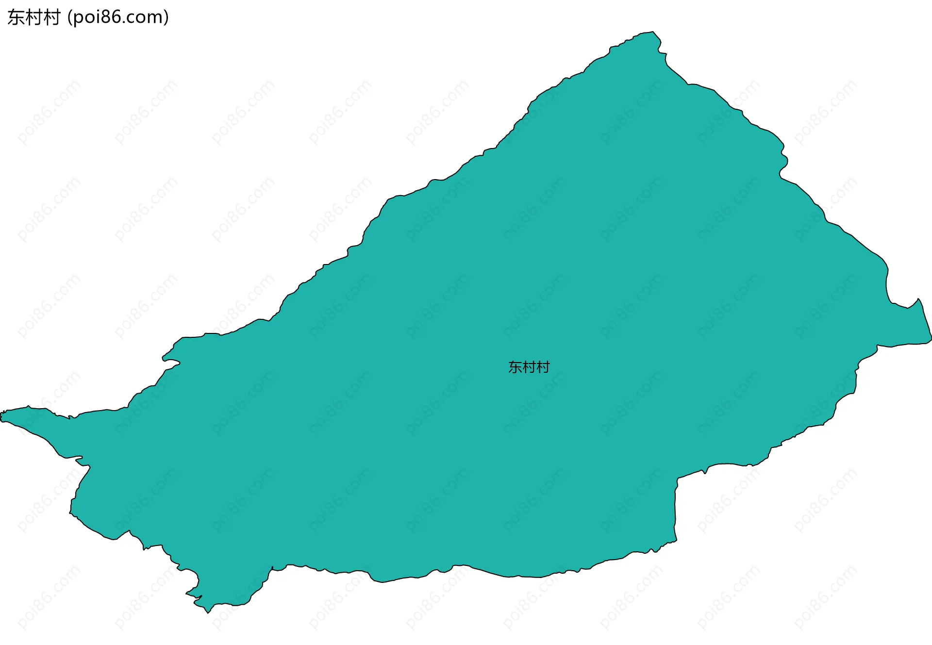 东村村边界地图