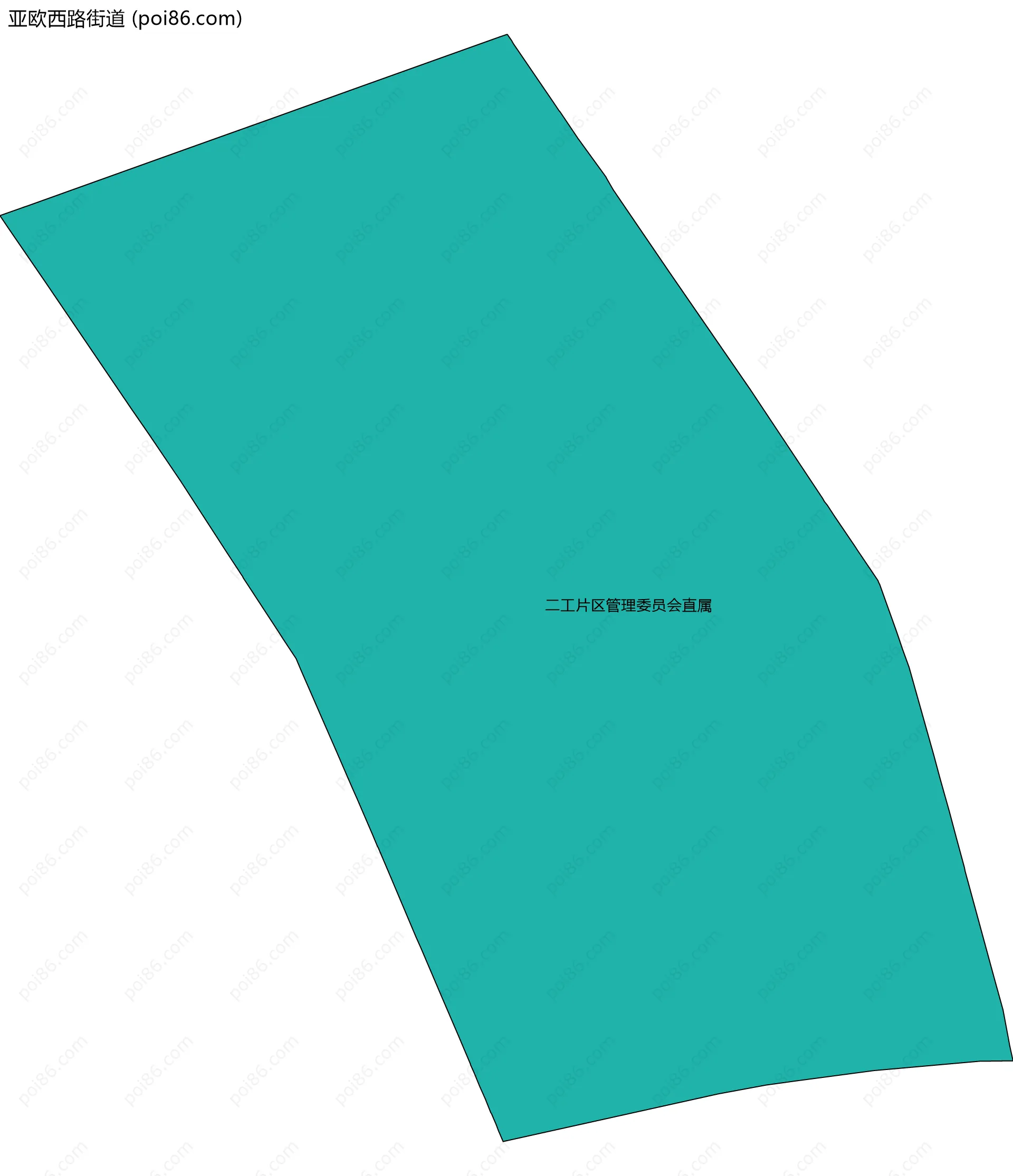 亚欧西路街道边界地图(五级行政区划)