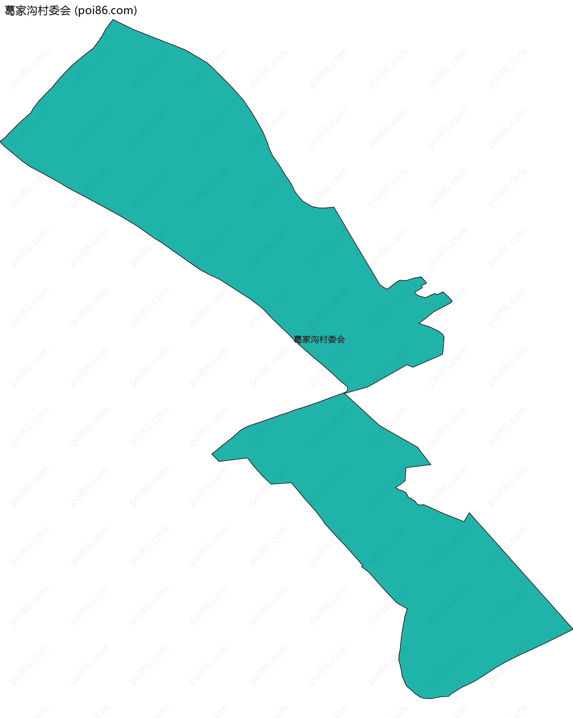 葛家沟村委会边界地图