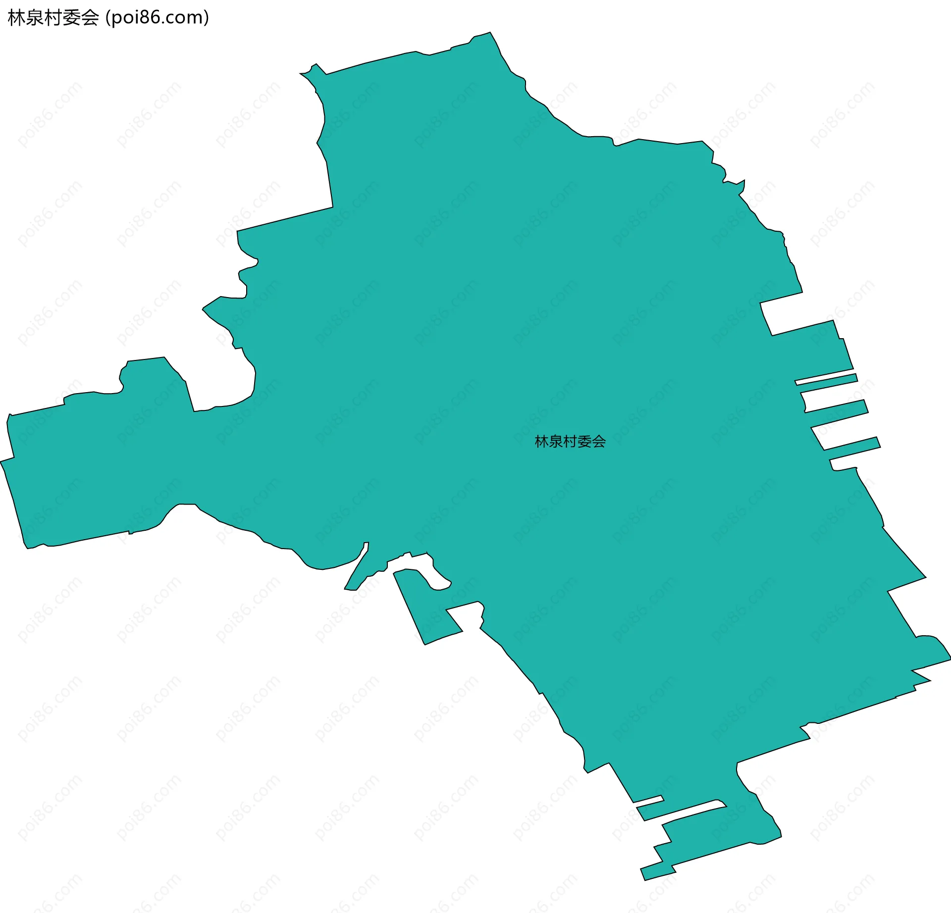 林泉村委会边界地图