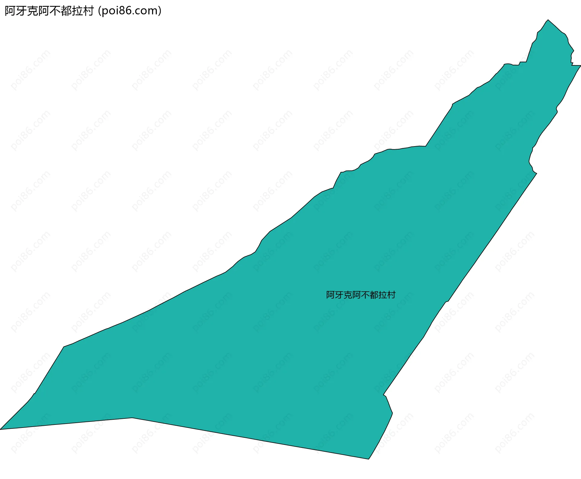 阿牙克阿不都拉村边界地图