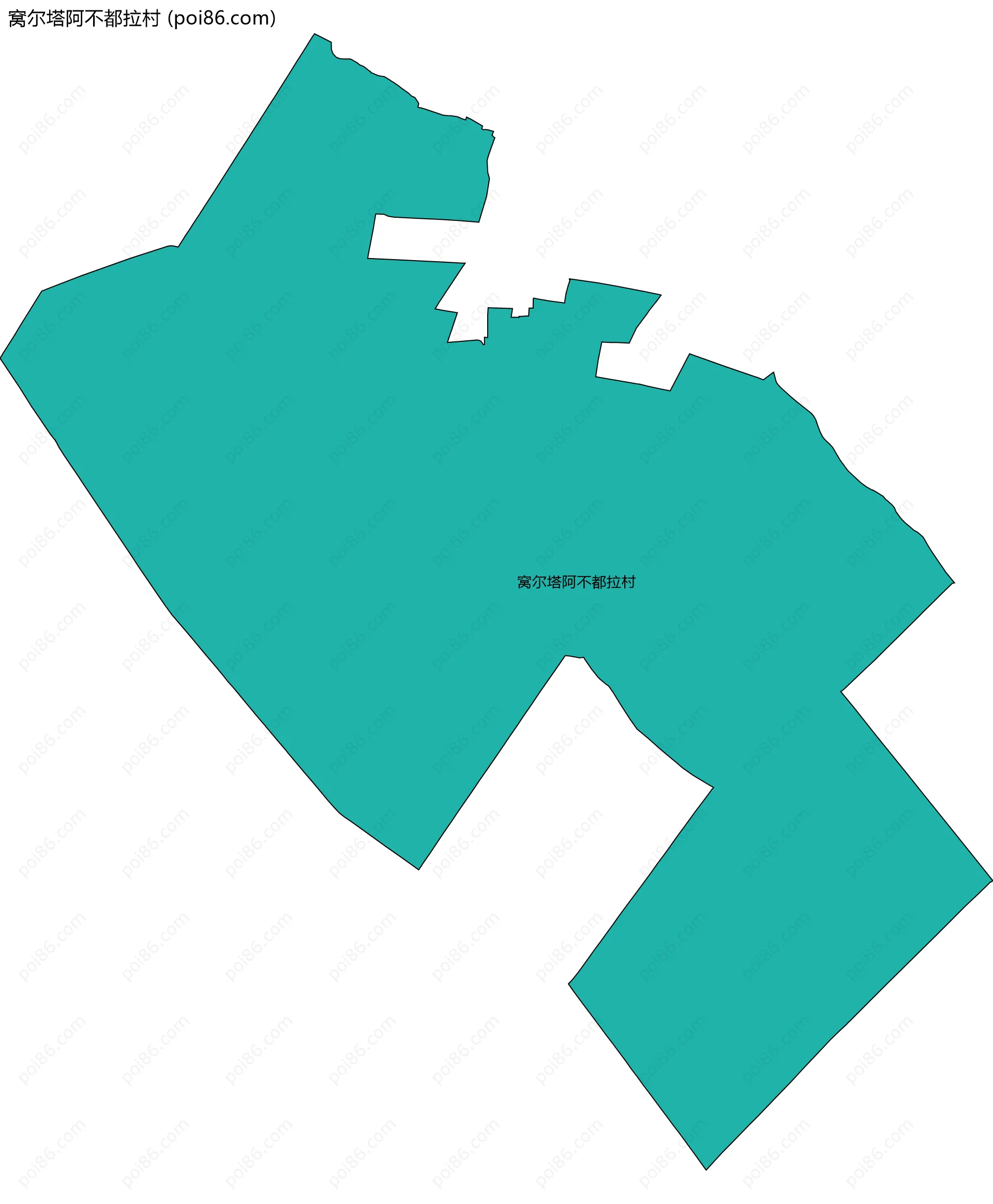 窝尔塔阿不都拉村边界地图