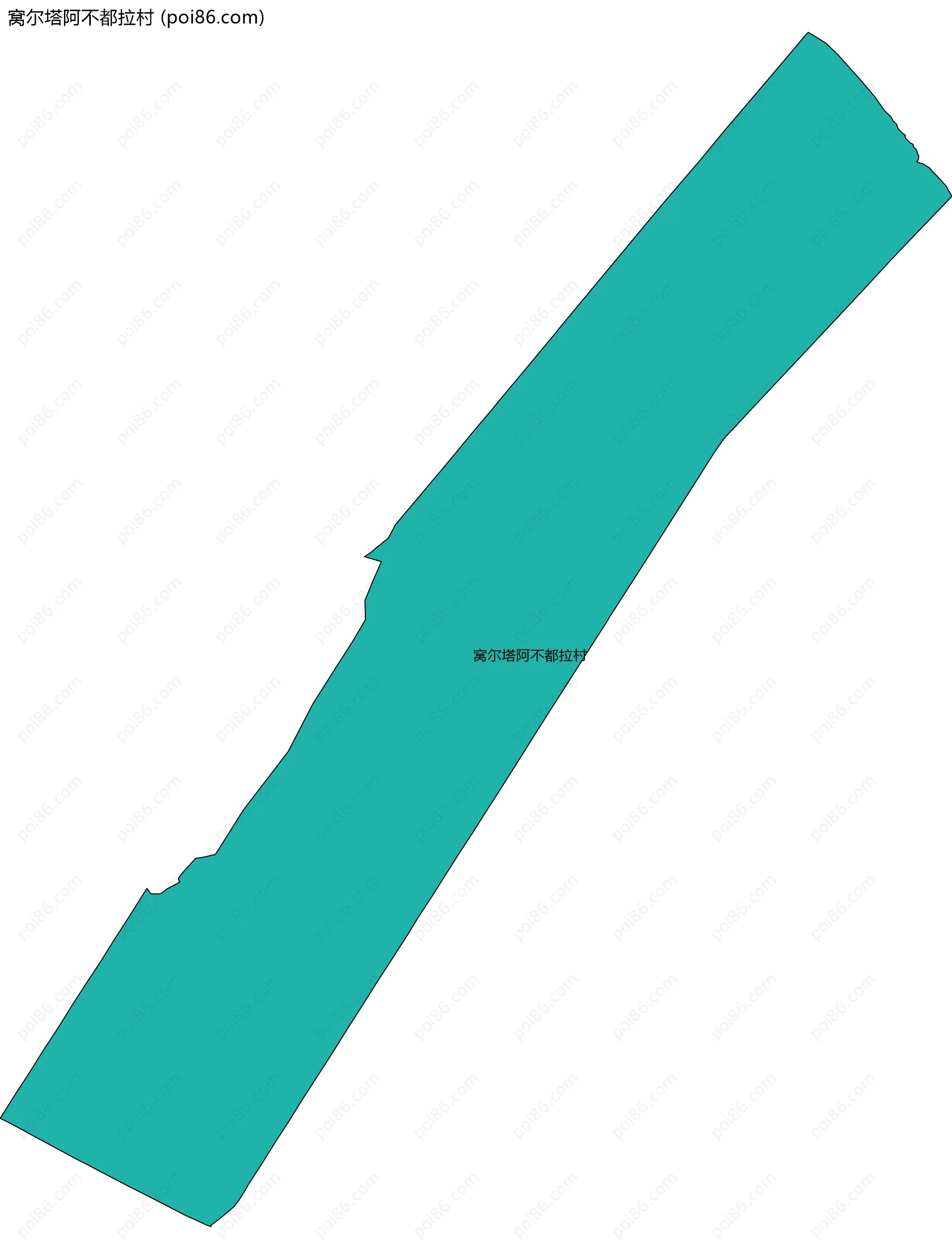 窝尔塔阿不都拉村边界地图