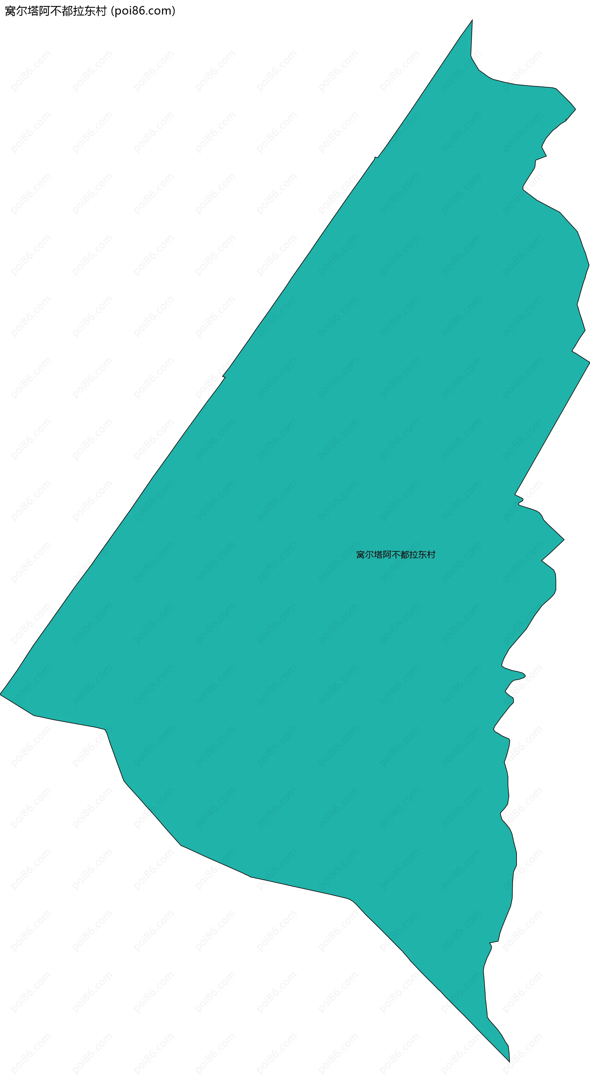 窝尔塔阿不都拉东村边界地图