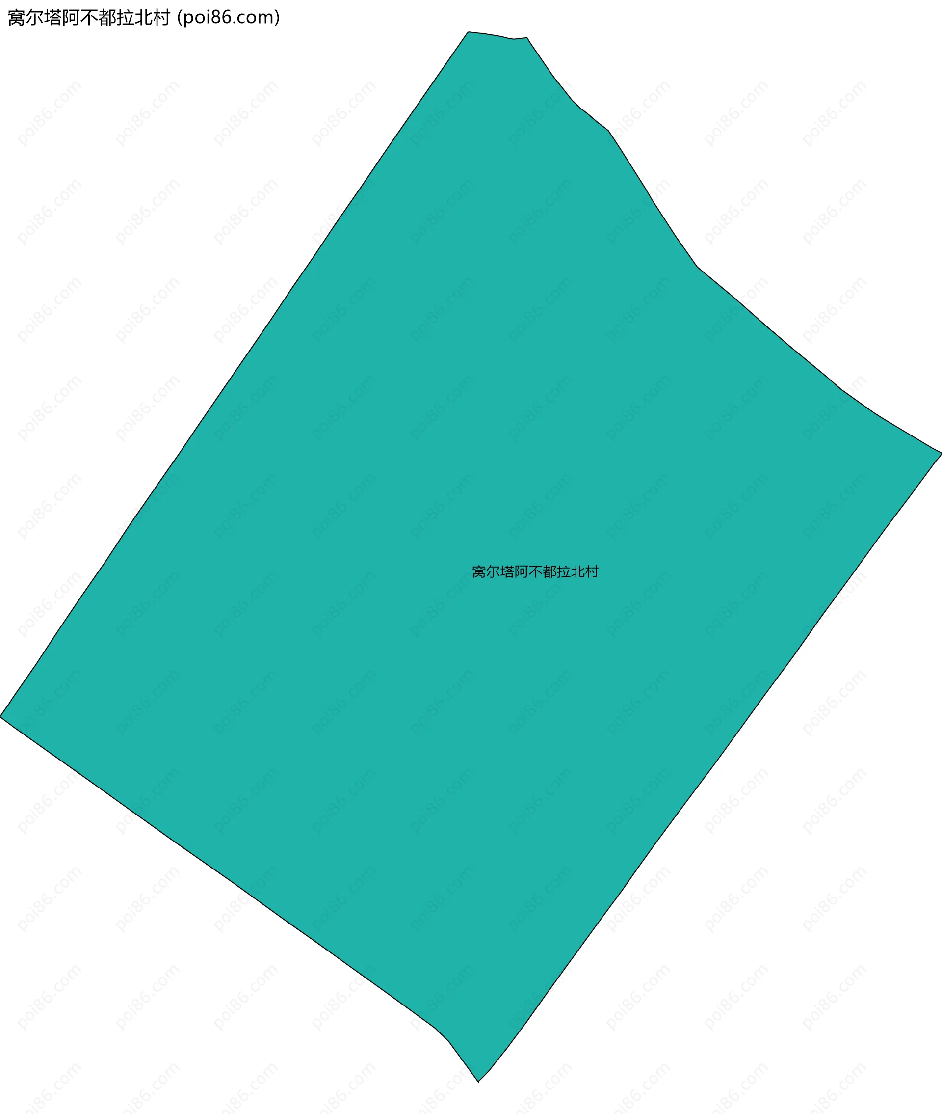 窝尔塔阿不都拉北村边界地图