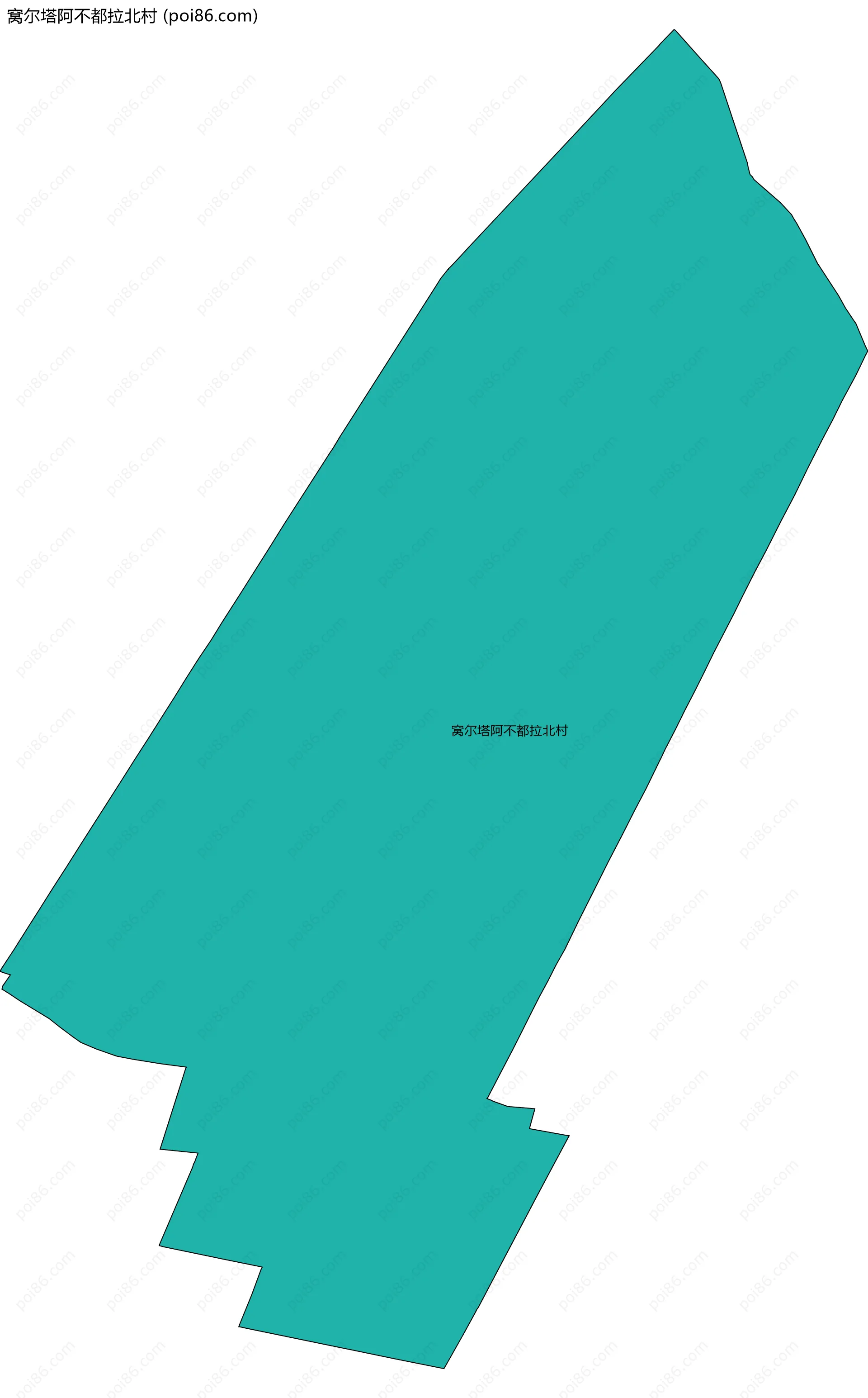 窝尔塔阿不都拉北村边界地图