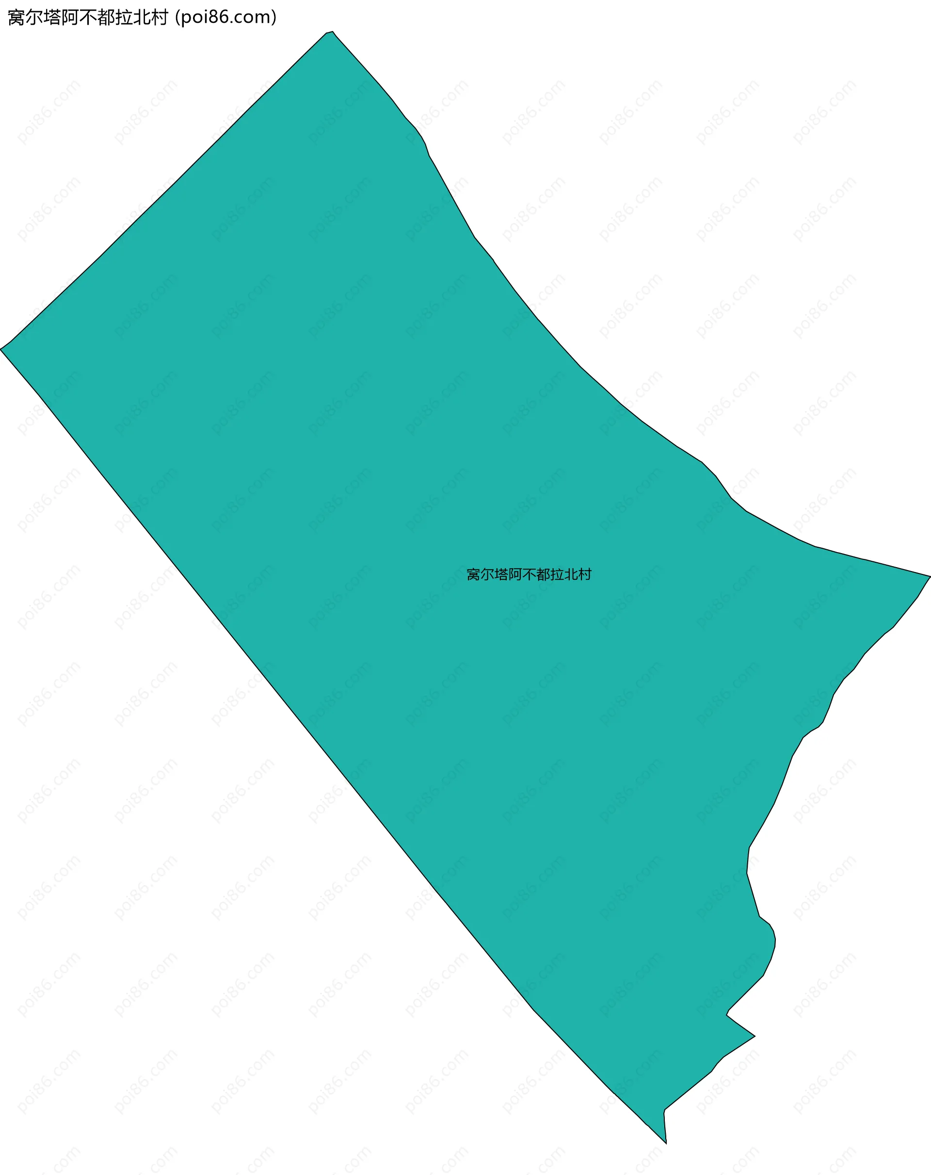 窝尔塔阿不都拉北村边界地图