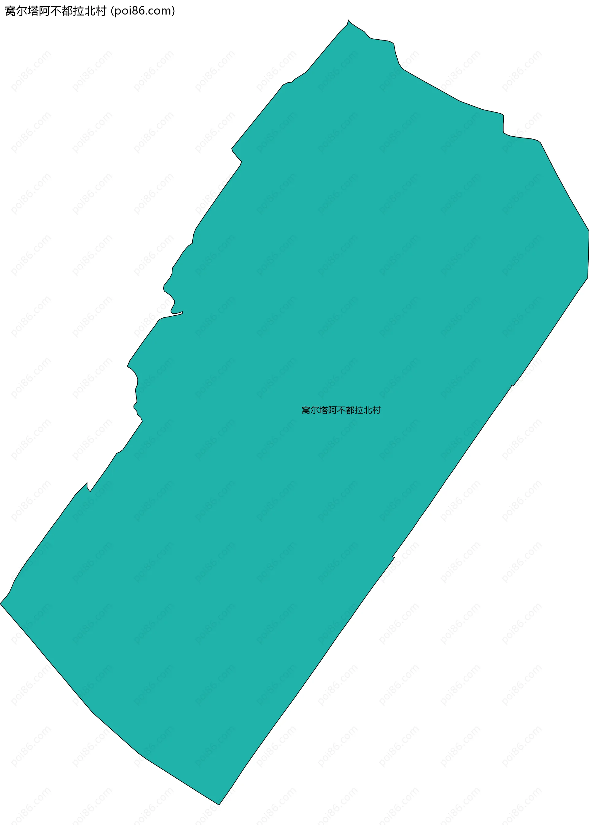 窝尔塔阿不都拉北村边界地图