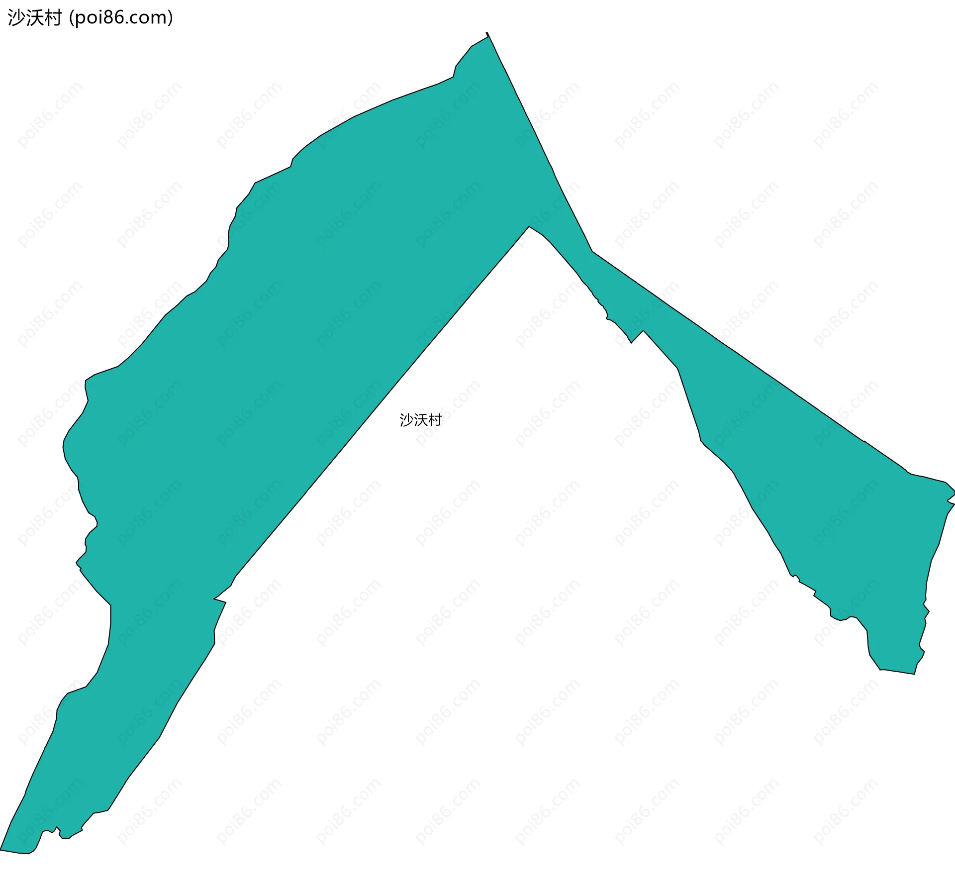 沙沃村边界地图