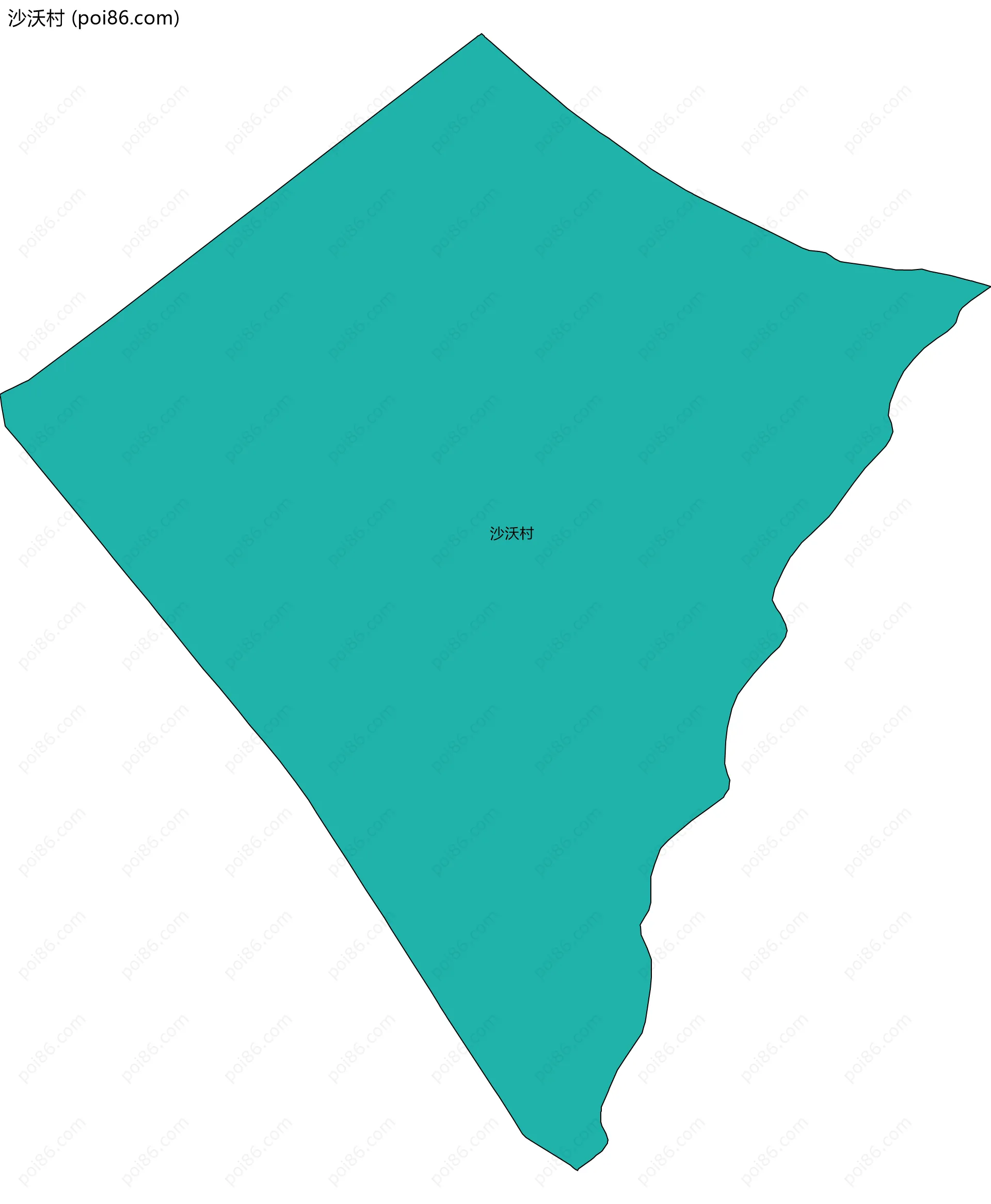 沙沃村边界地图