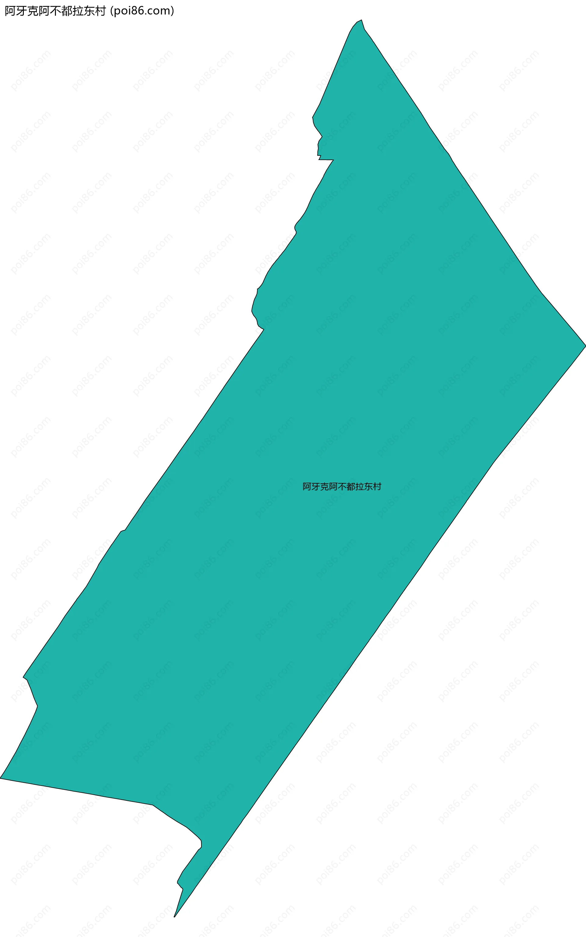 阿牙克阿不都拉东村边界地图