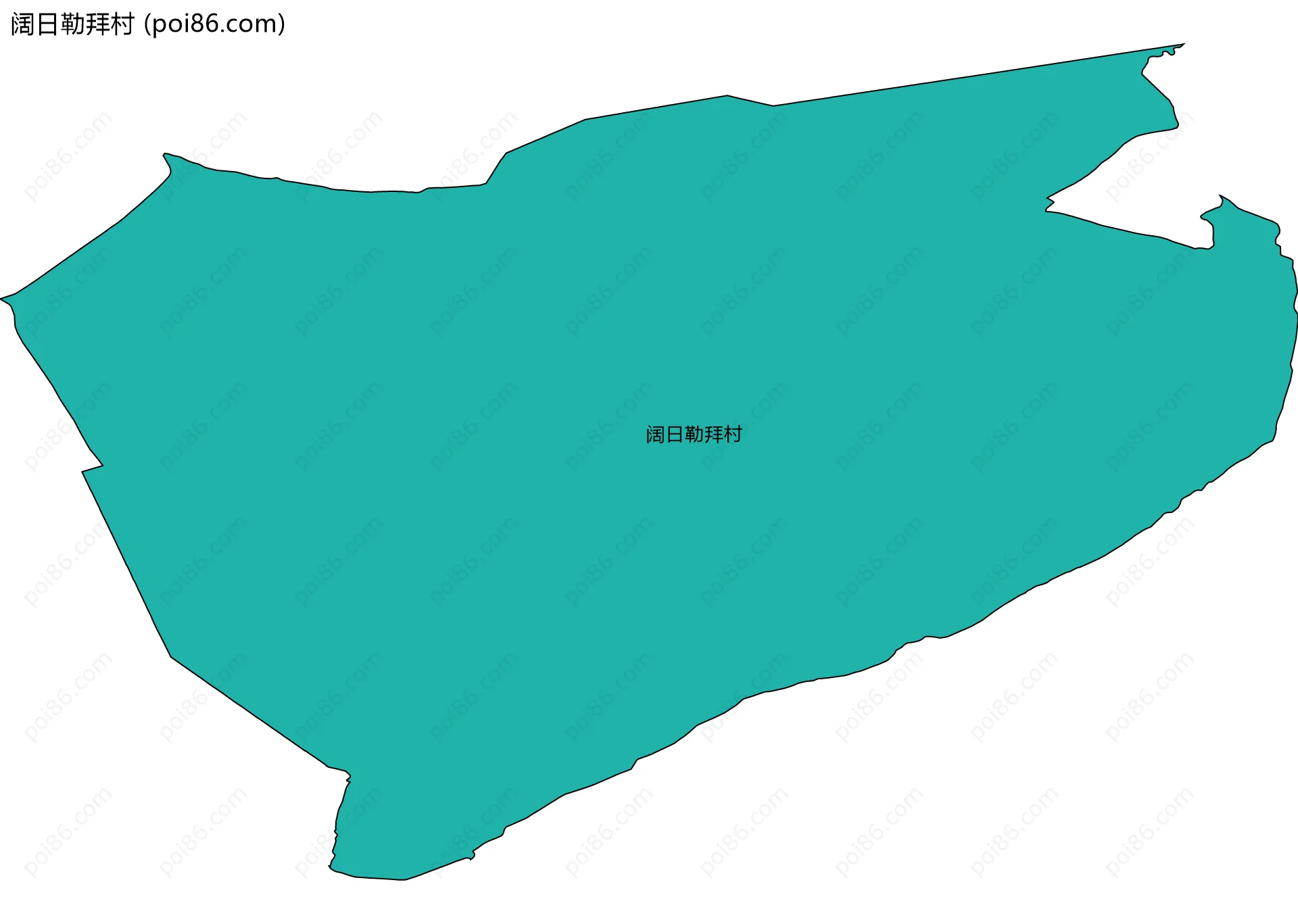 阔日勒拜村边界地图