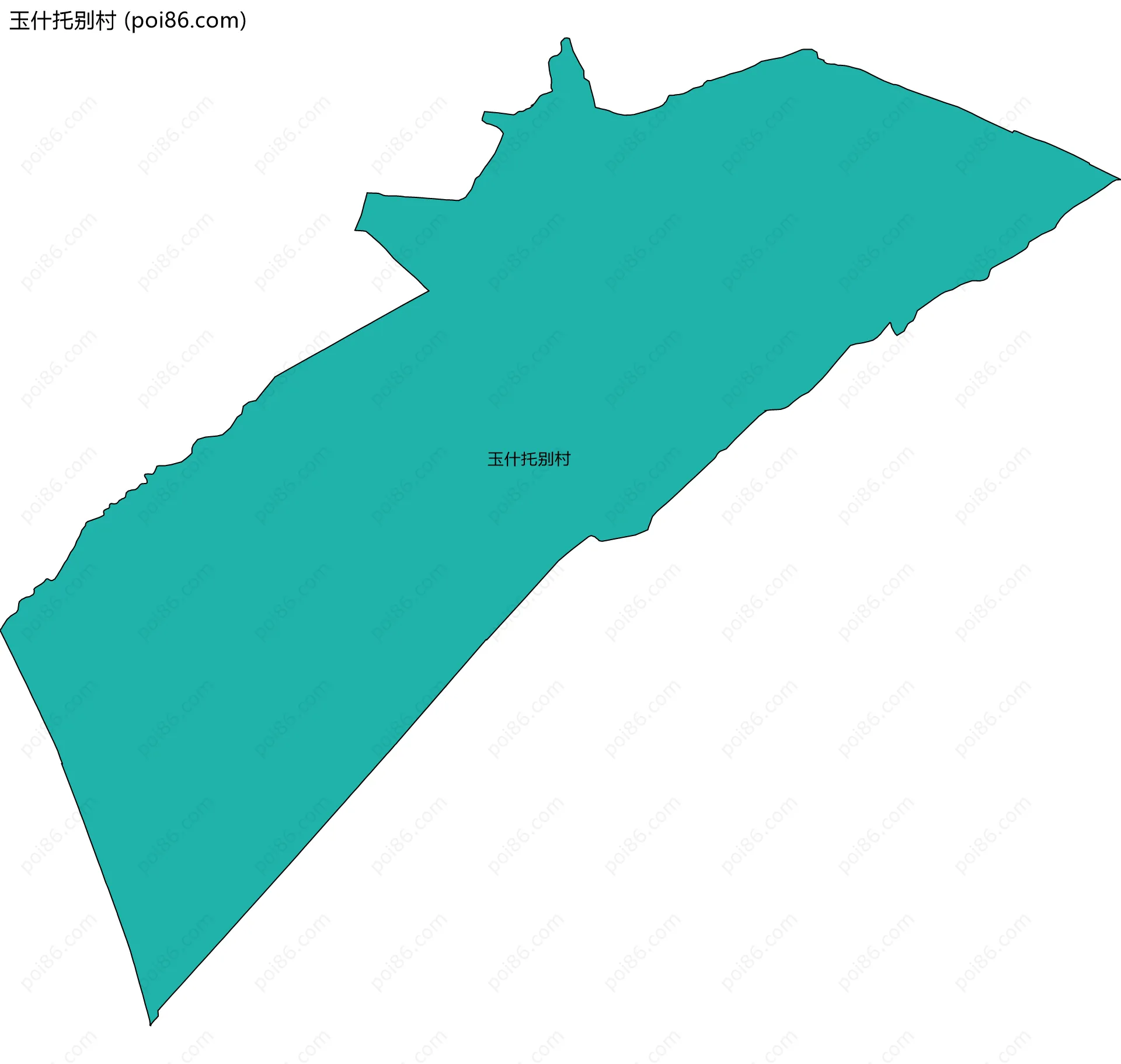 玉什托别村边界地图