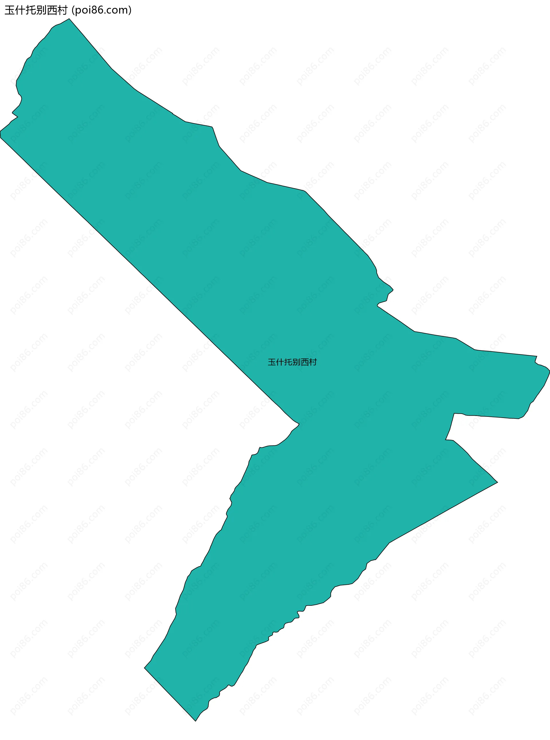 玉什托别西村边界地图