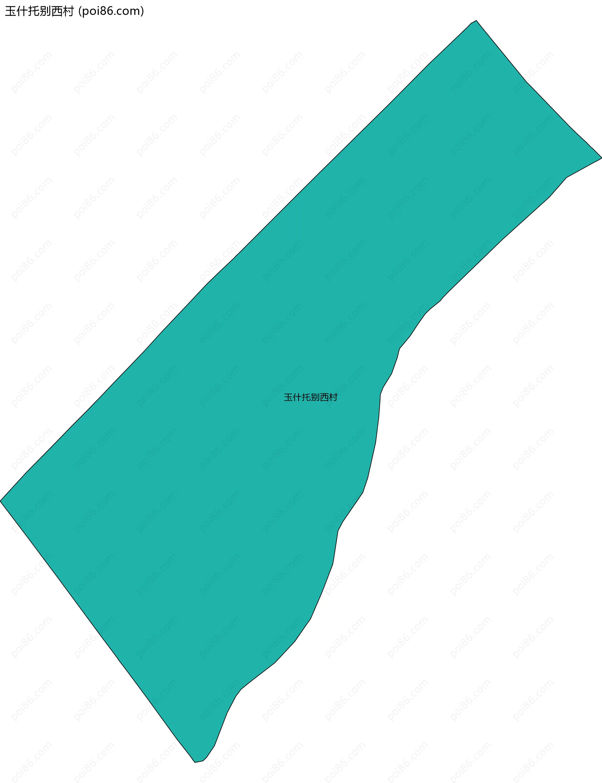 玉什托别西村边界地图