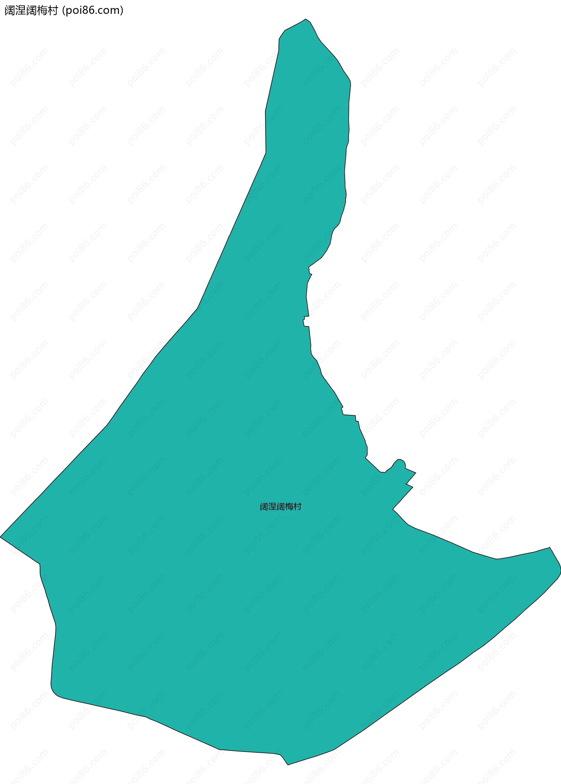 阔涅阔梅村边界地图