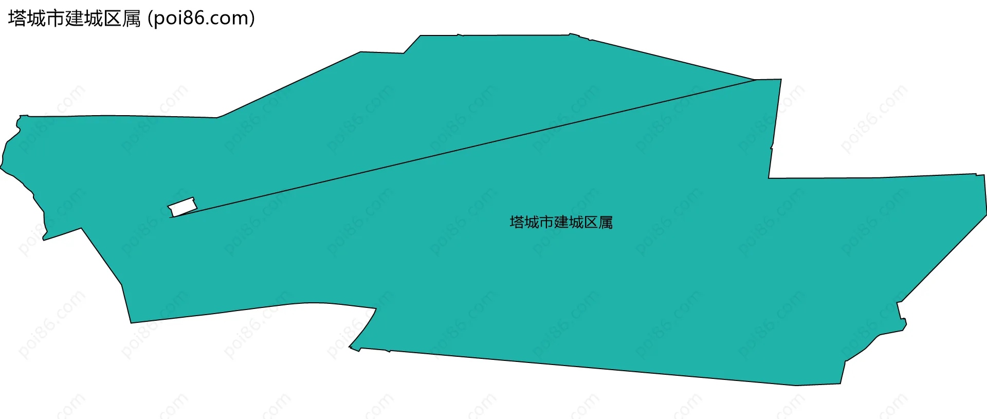 塔城市建城区属边界地图