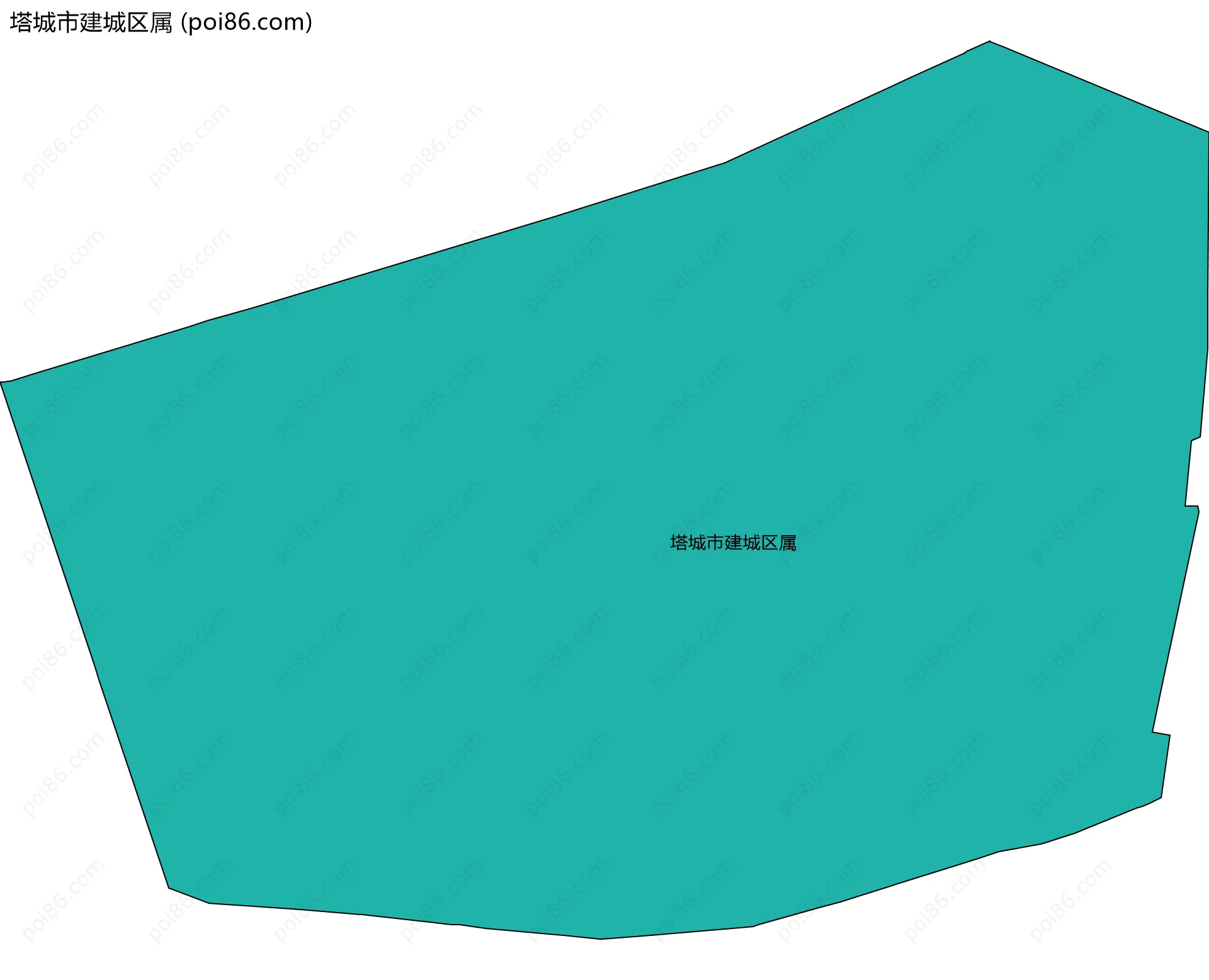 塔城市建城区属边界地图