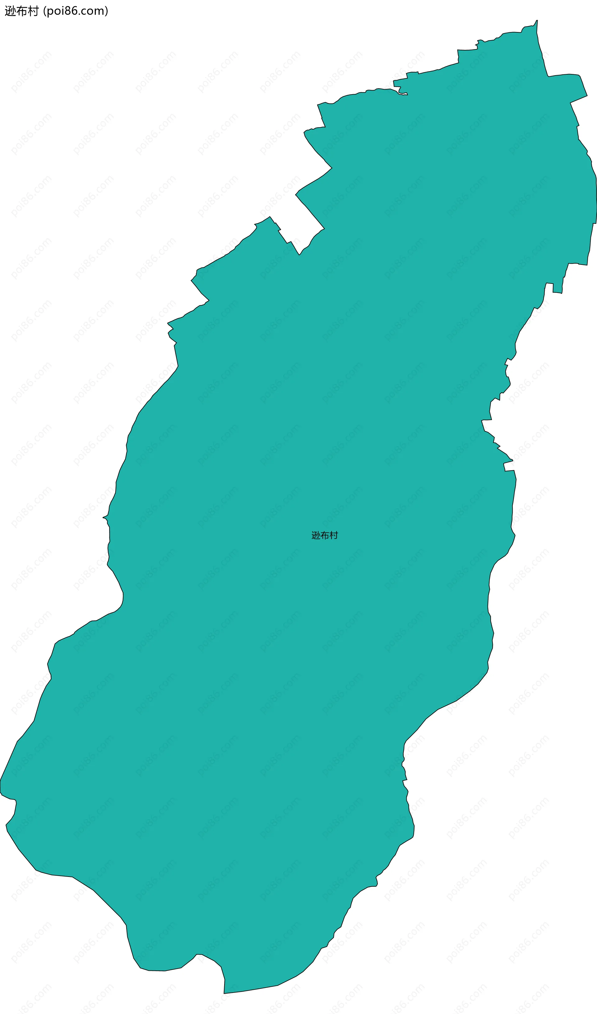 逊布村边界地图