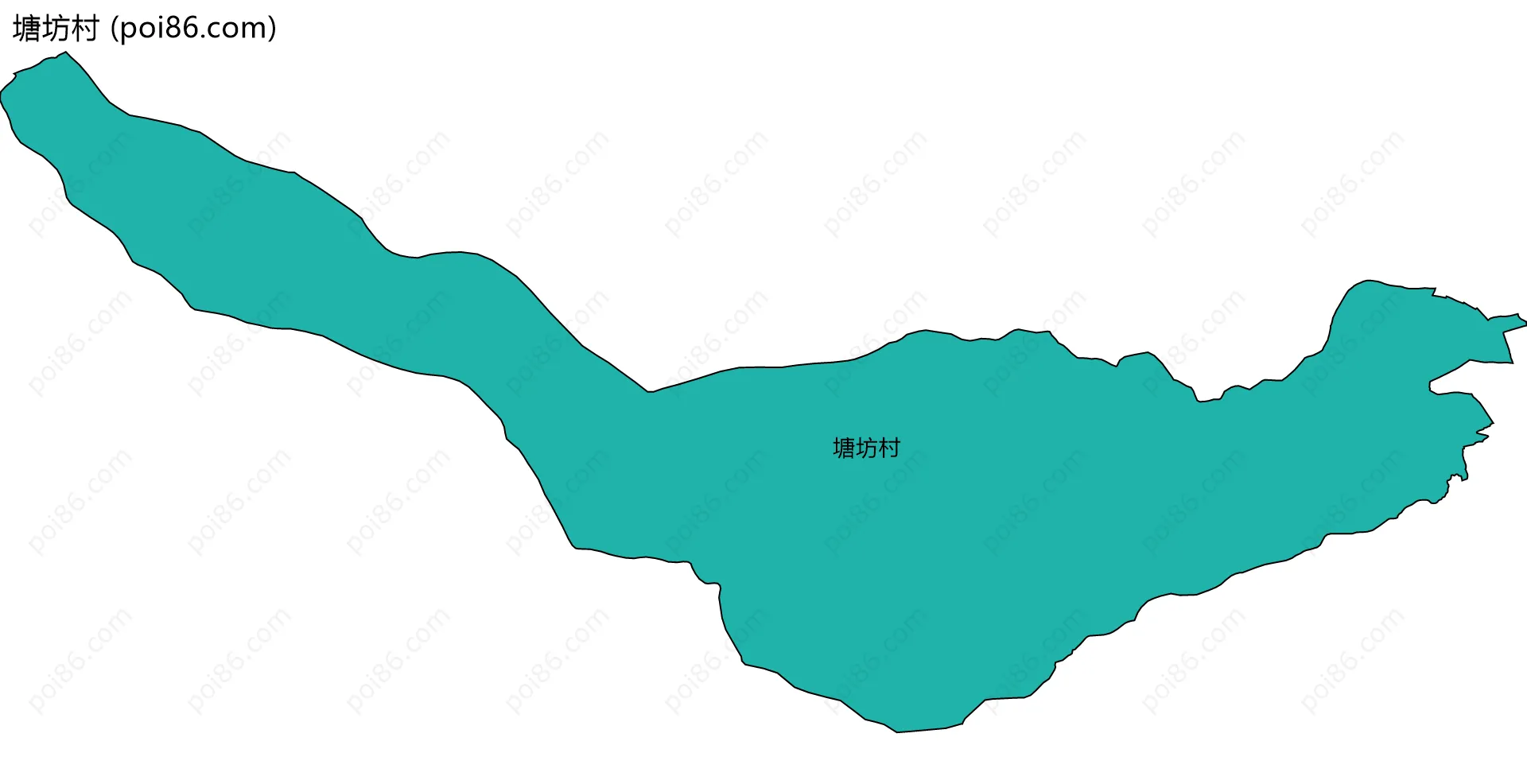 塘坊村边界地图