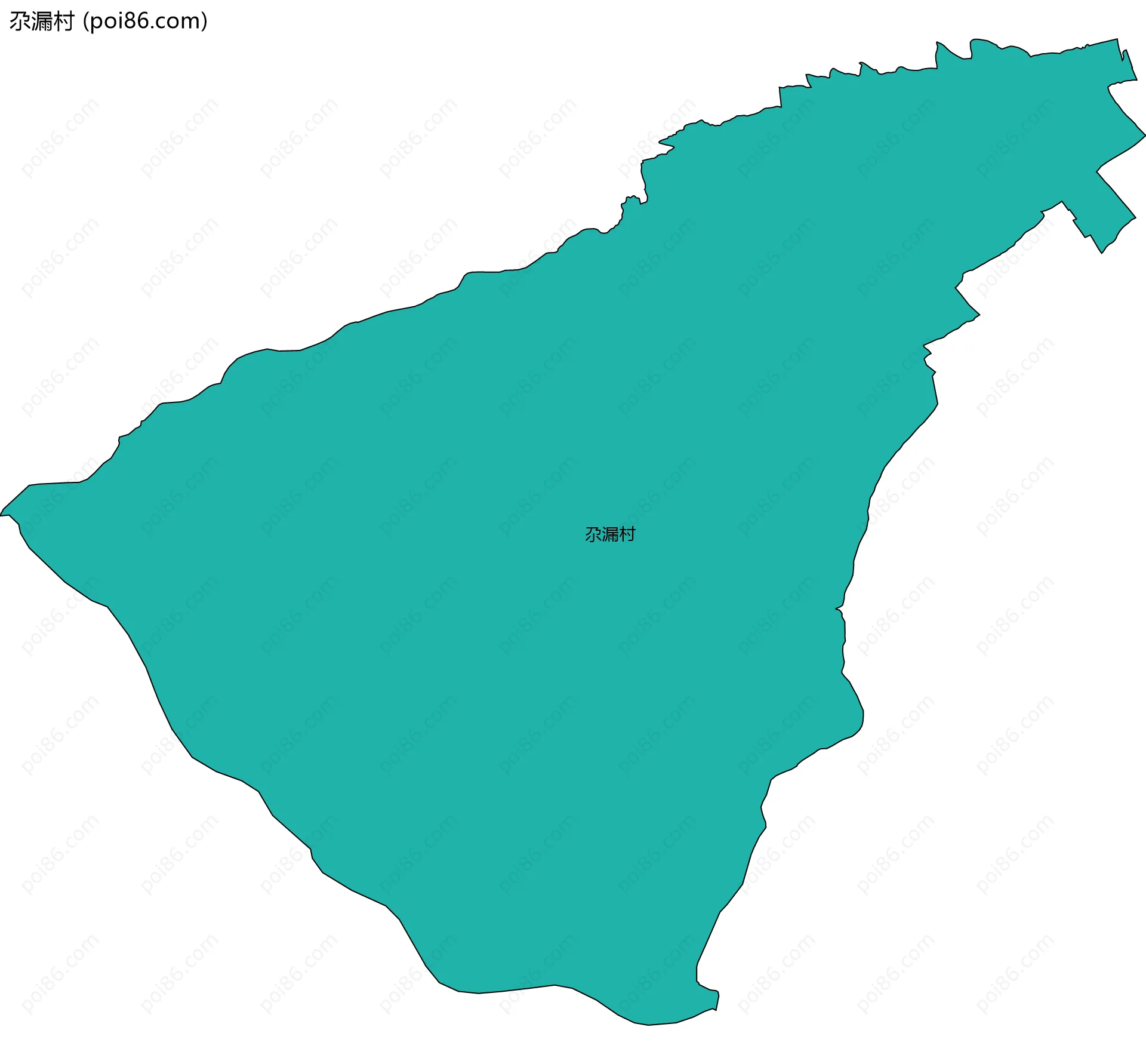 尕漏村边界地图