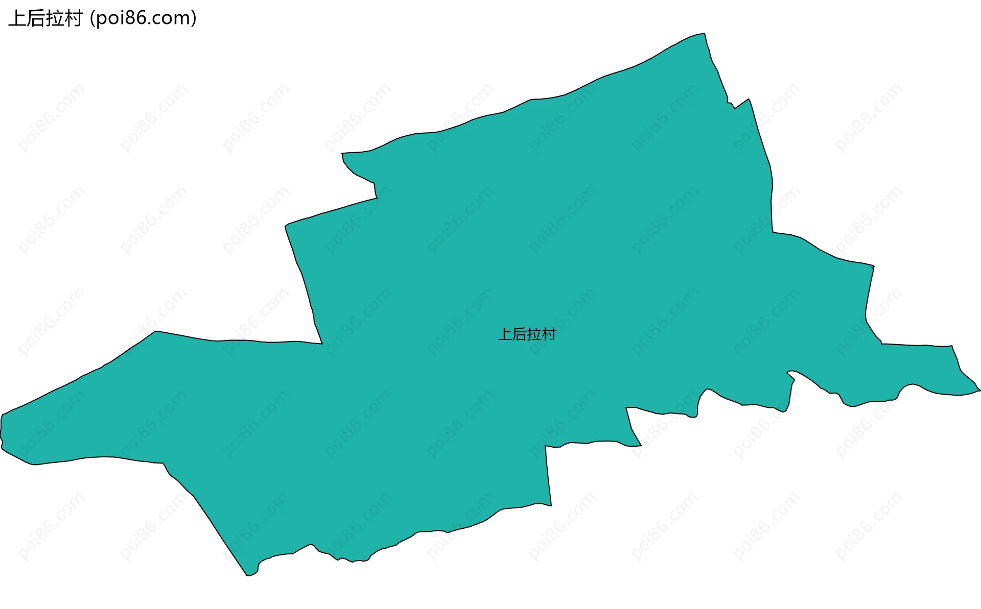 上后拉村边界地图