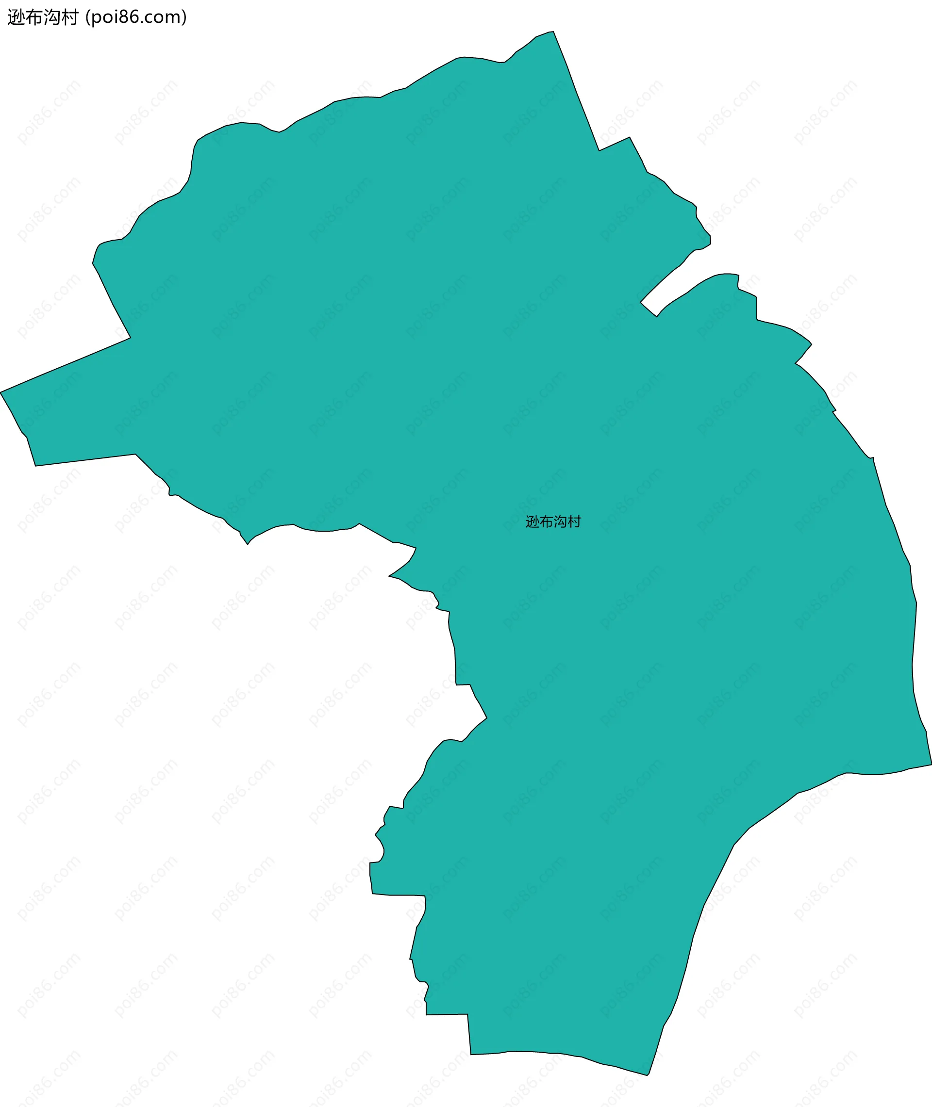 逊布沟村边界地图