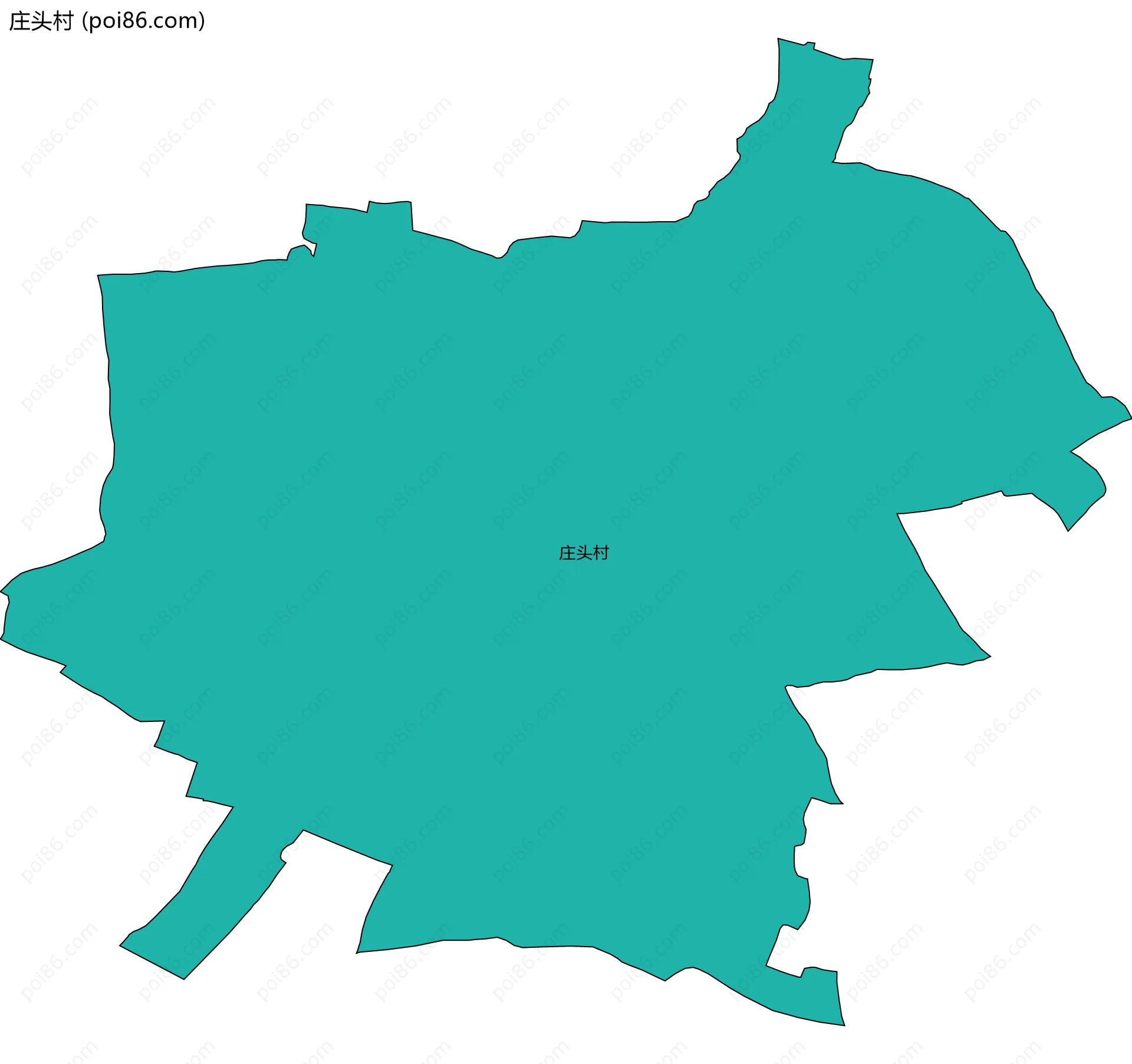 庄头村边界地图