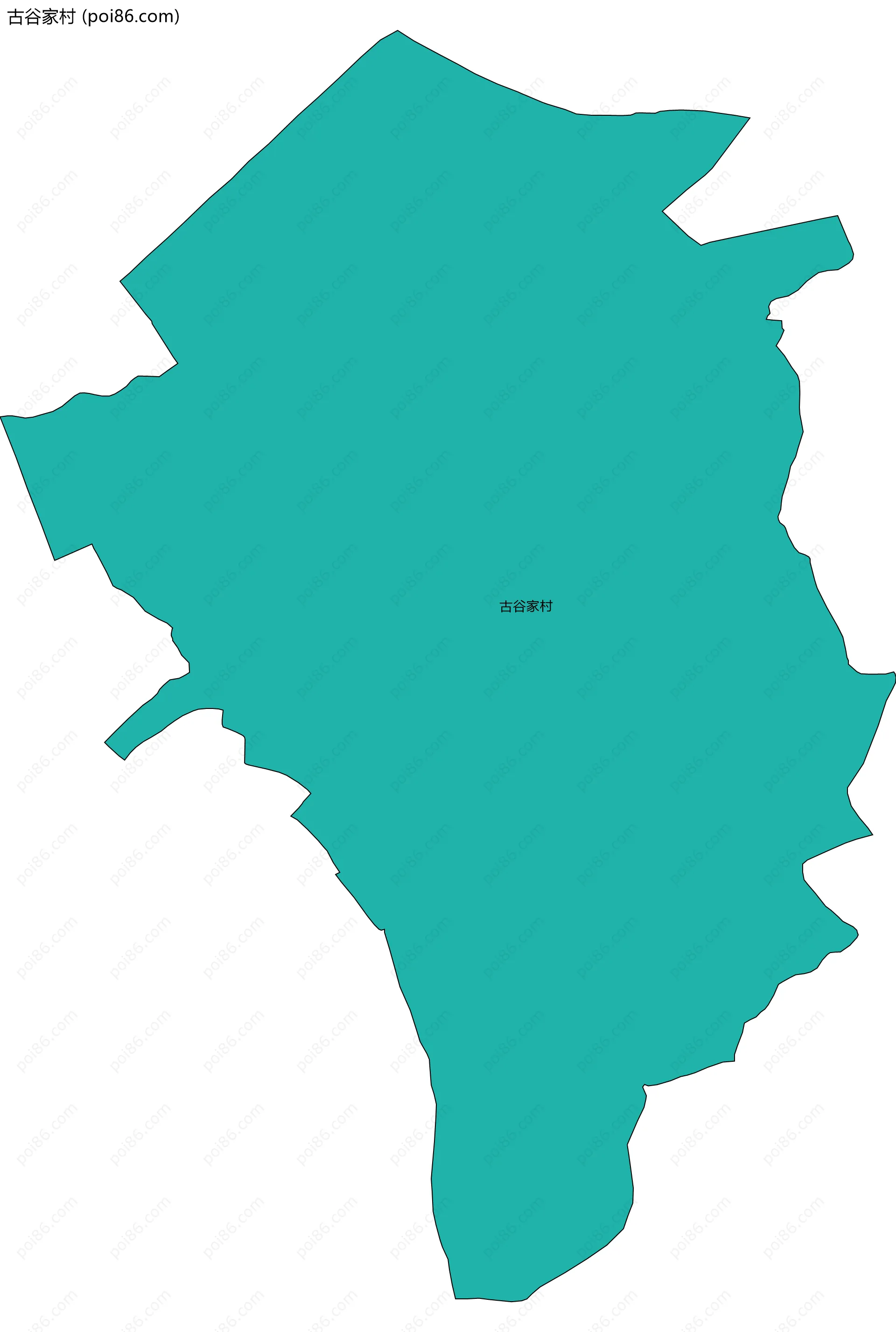 古谷家村边界地图