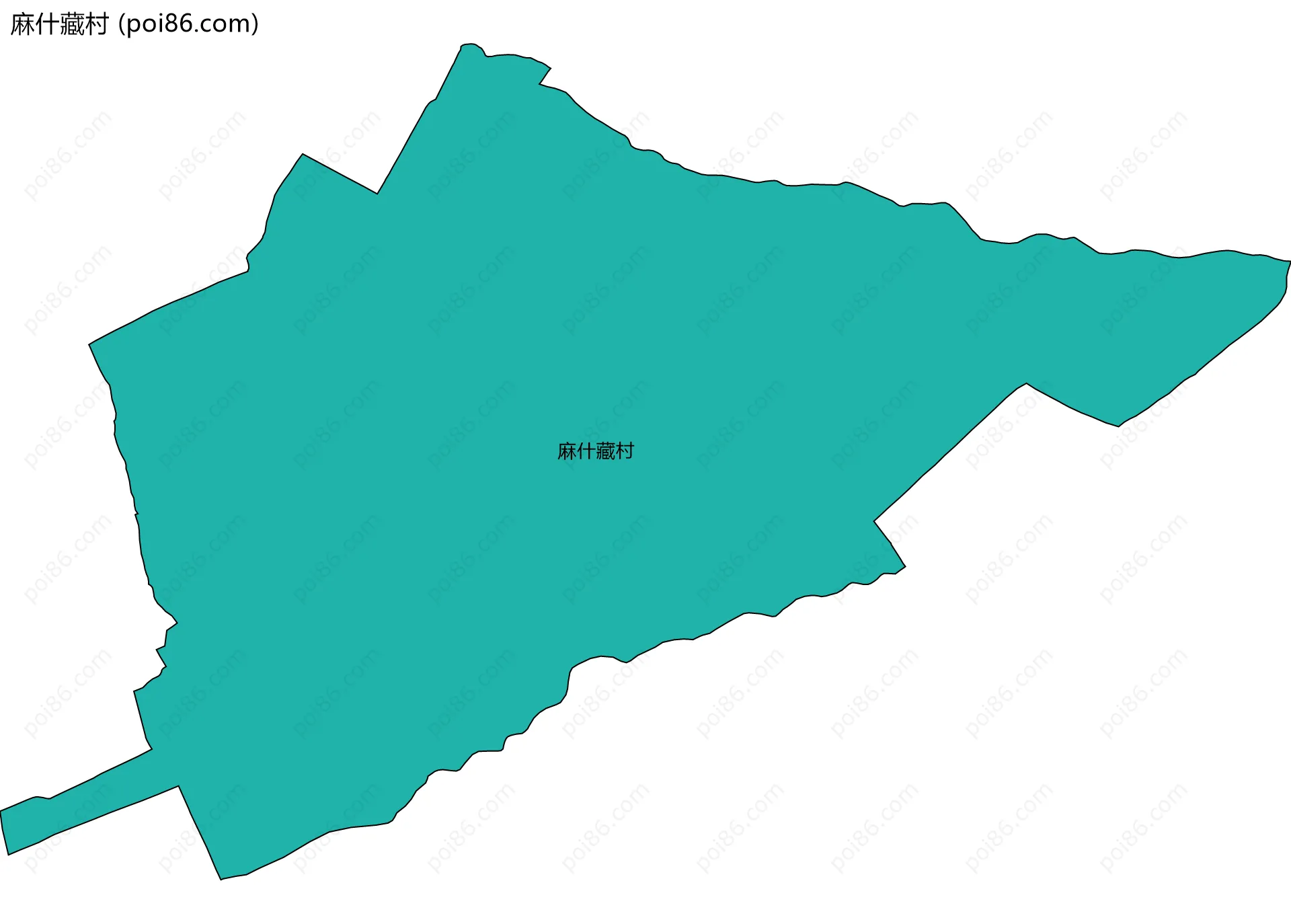 麻什藏村边界地图